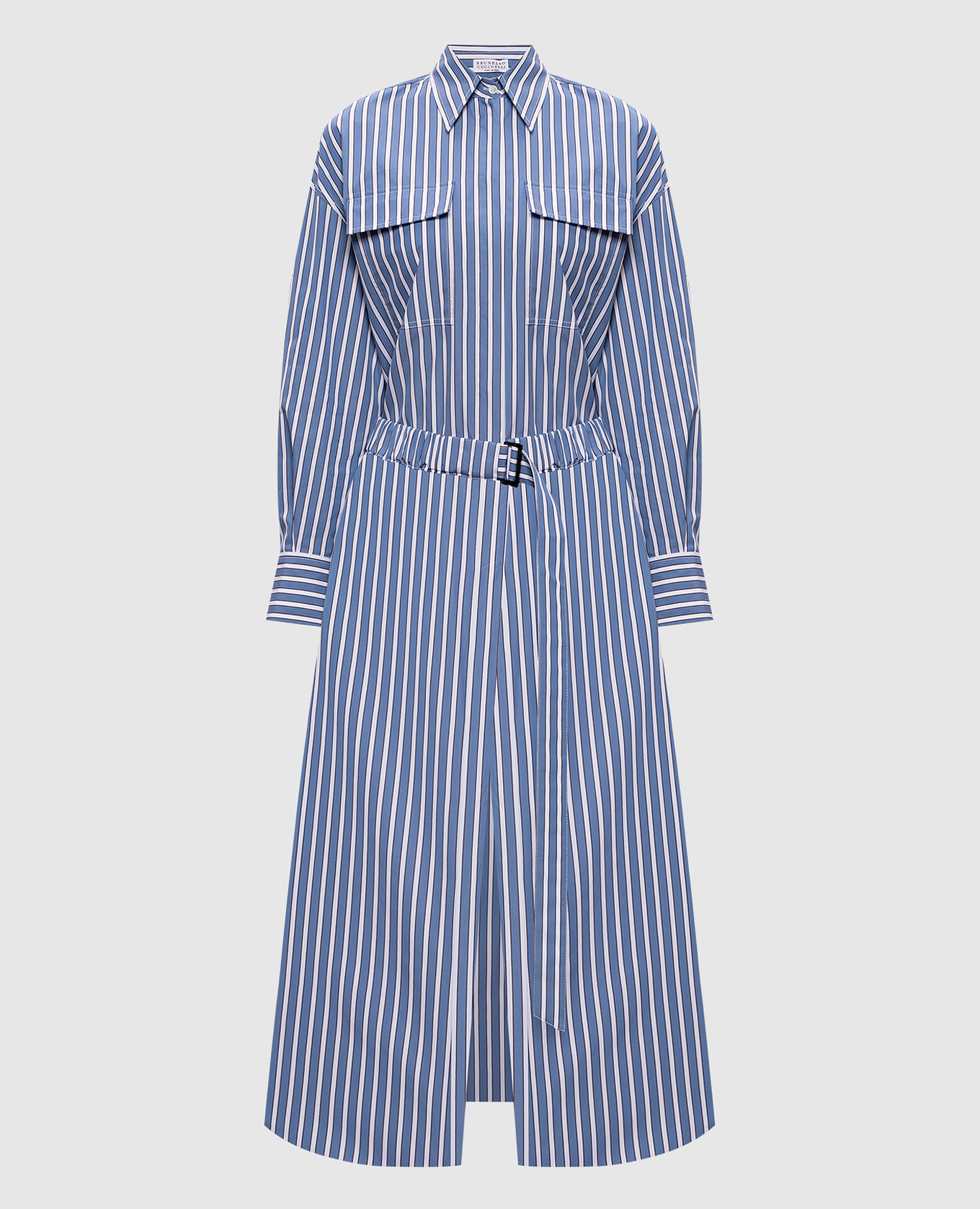 Blue striped shirt dress Brunello Cucinelli
Blue striped shirt dress Brunello Cucinelli