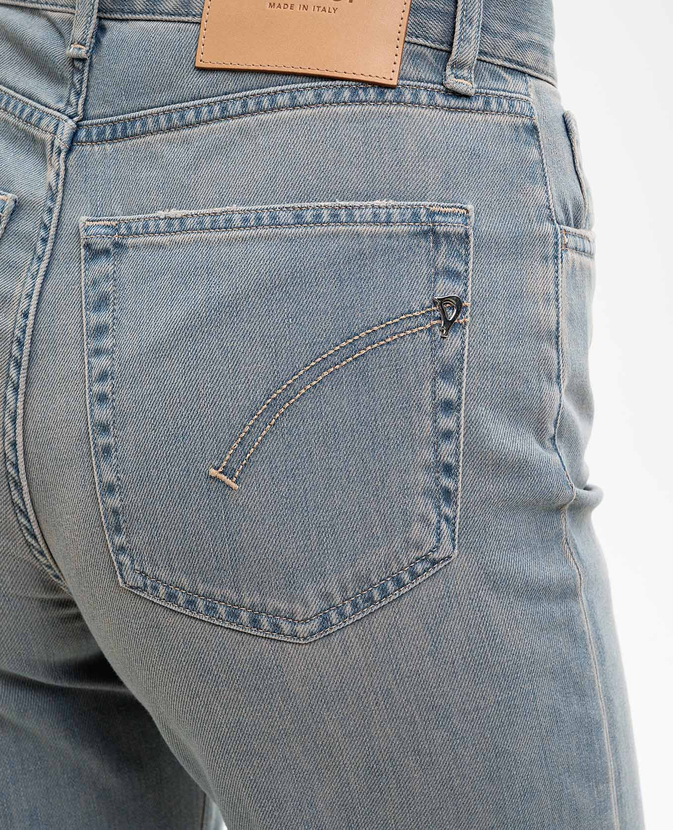 Blue flared jeans with logo patch Dondup, Light blue
Blue flared jeans with logo patch Dondup, Light blue