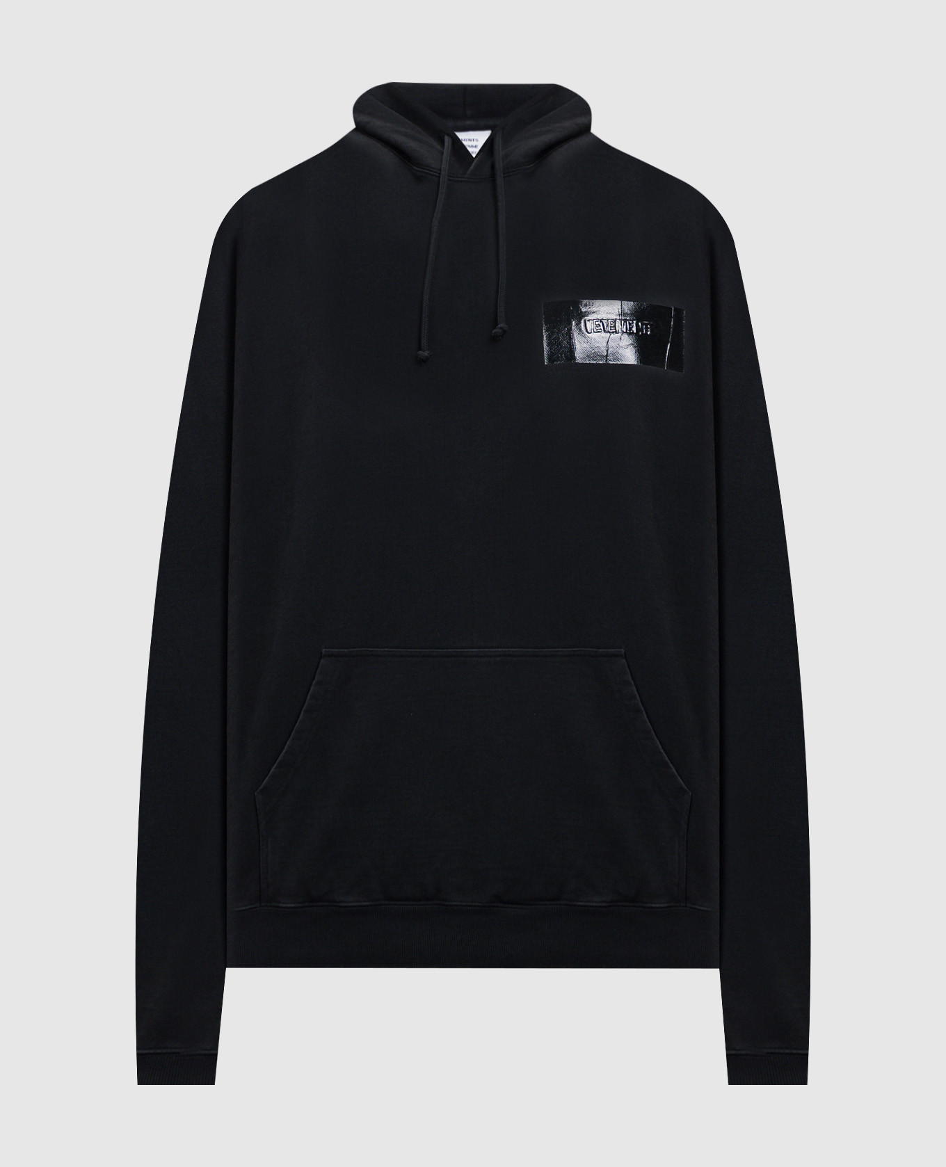 Black hoodie with logo print Vetements
Black hoodie with logo print Vetements