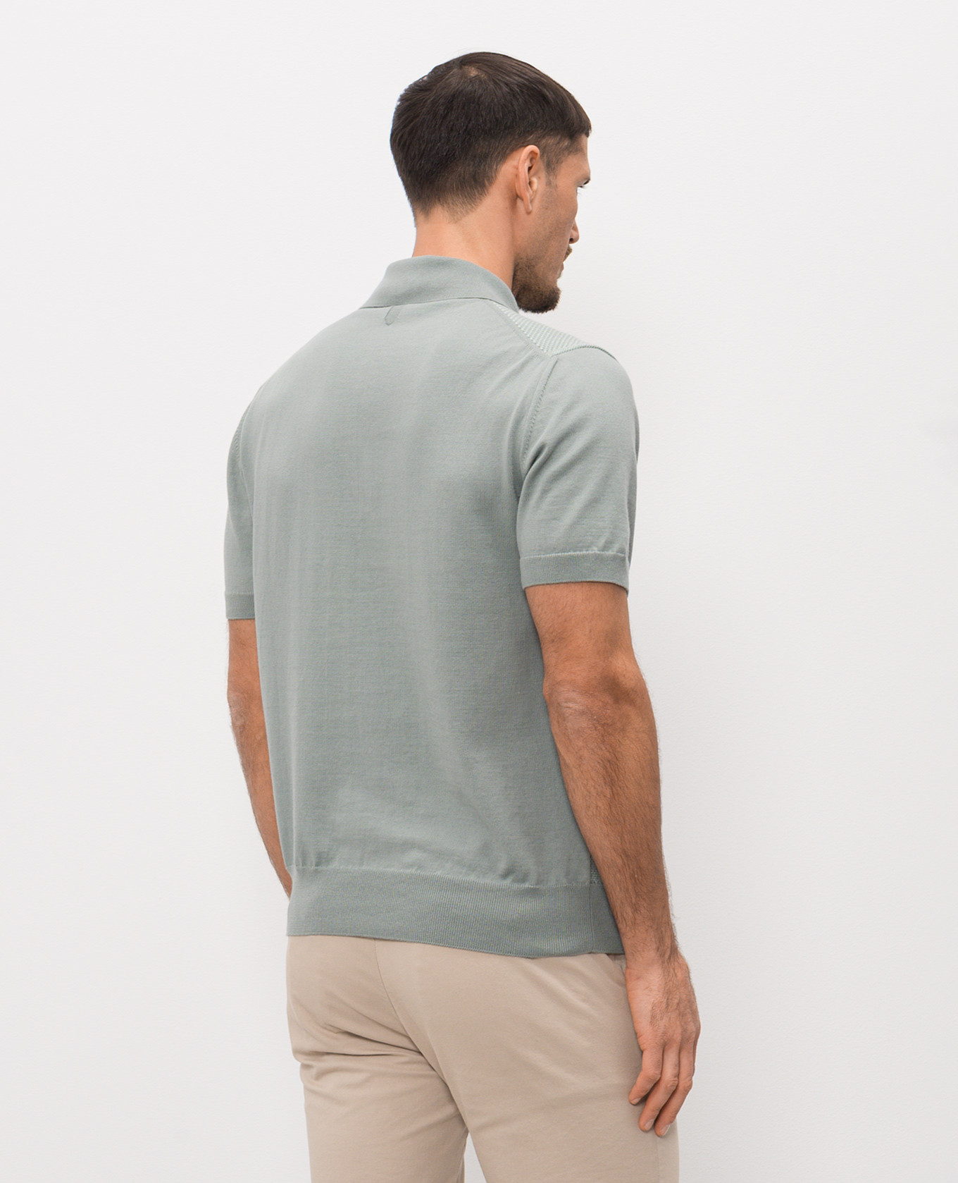 Green cotton polo shirt Canali
Green cotton polo shirt Canali