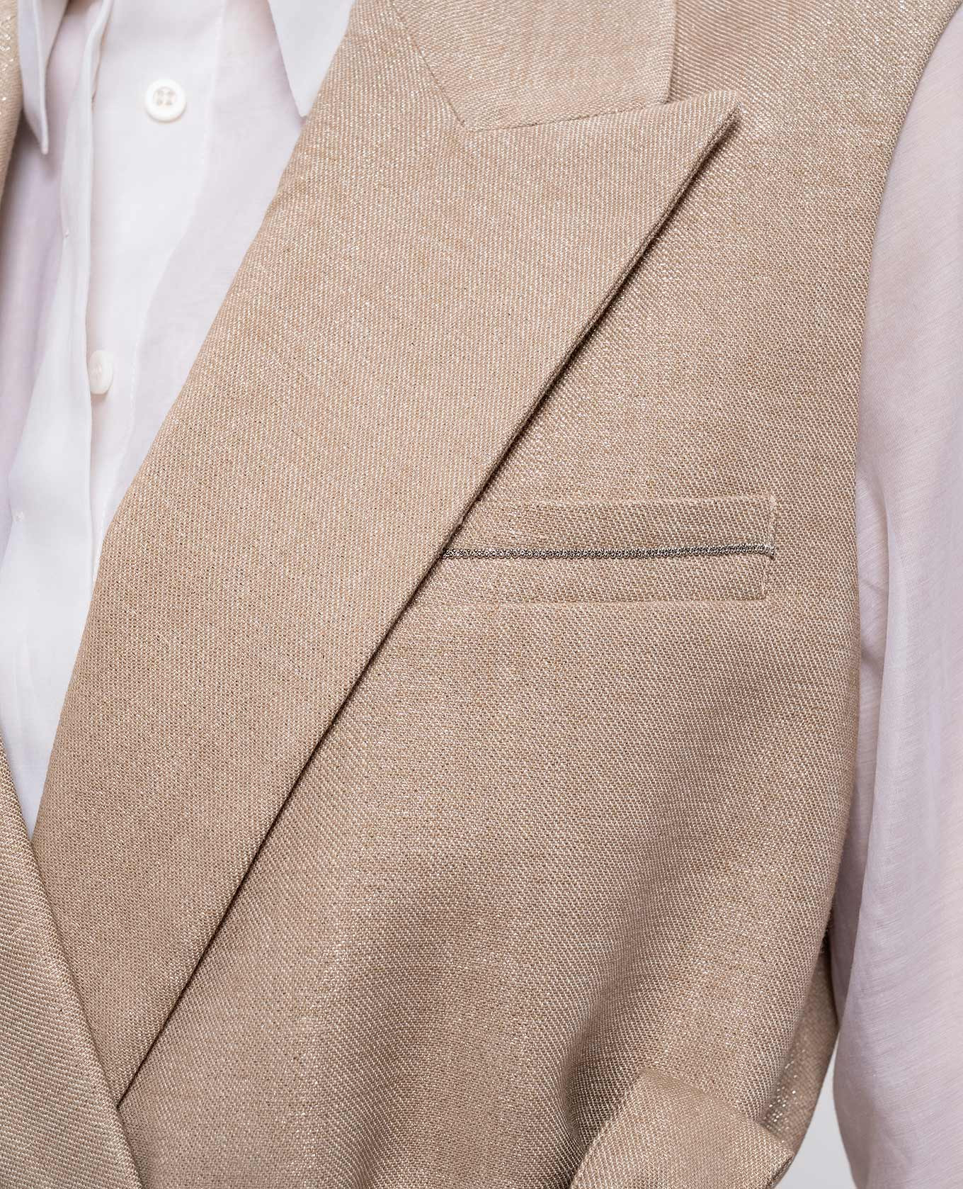 Beige vest with lurex Peserico
Beige vest with lurex Peserico