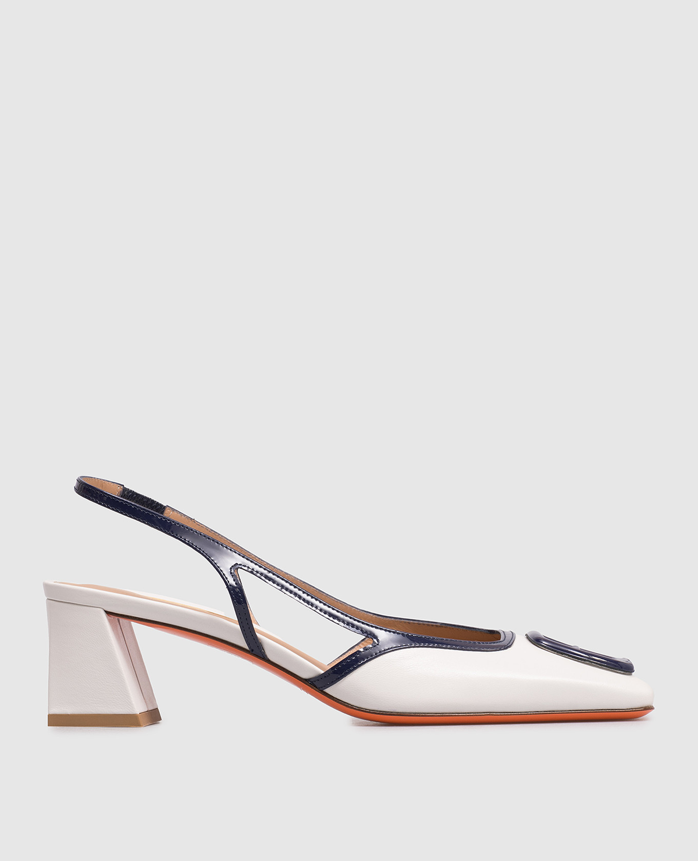 White leather slingbacks Santoni
White leather slingbacks Santoni