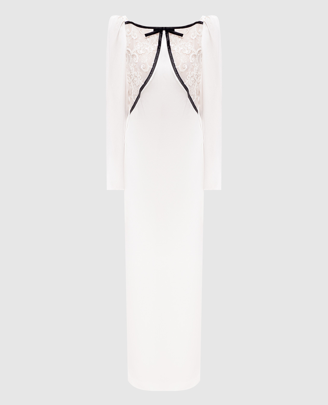 White silk maxi dress with lace Alessandra Rich
White silk maxi dress with lace Alessandra Rich