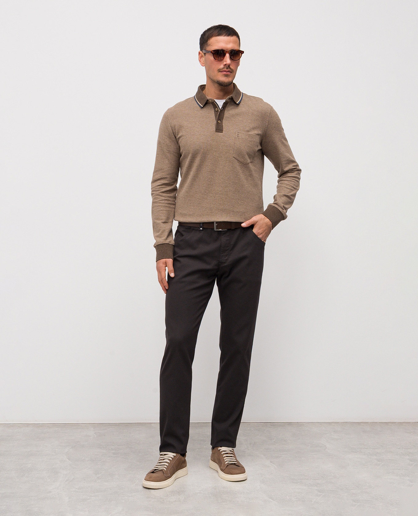 Brown polo shirt with emblem Florentino
Brown polo shirt with emblem Florentino