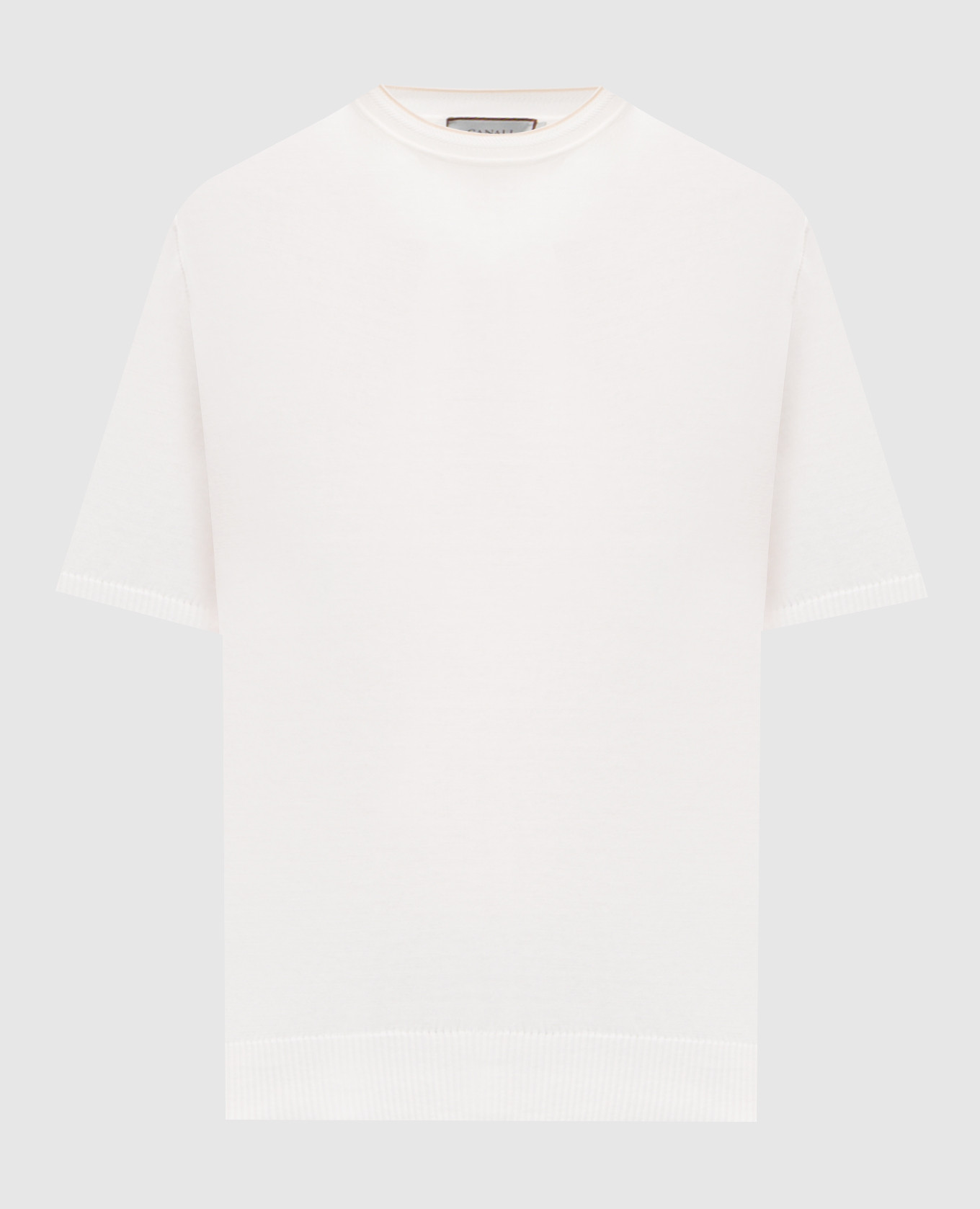 White cotton T-shirt Canali
White cotton T-shirt Canali