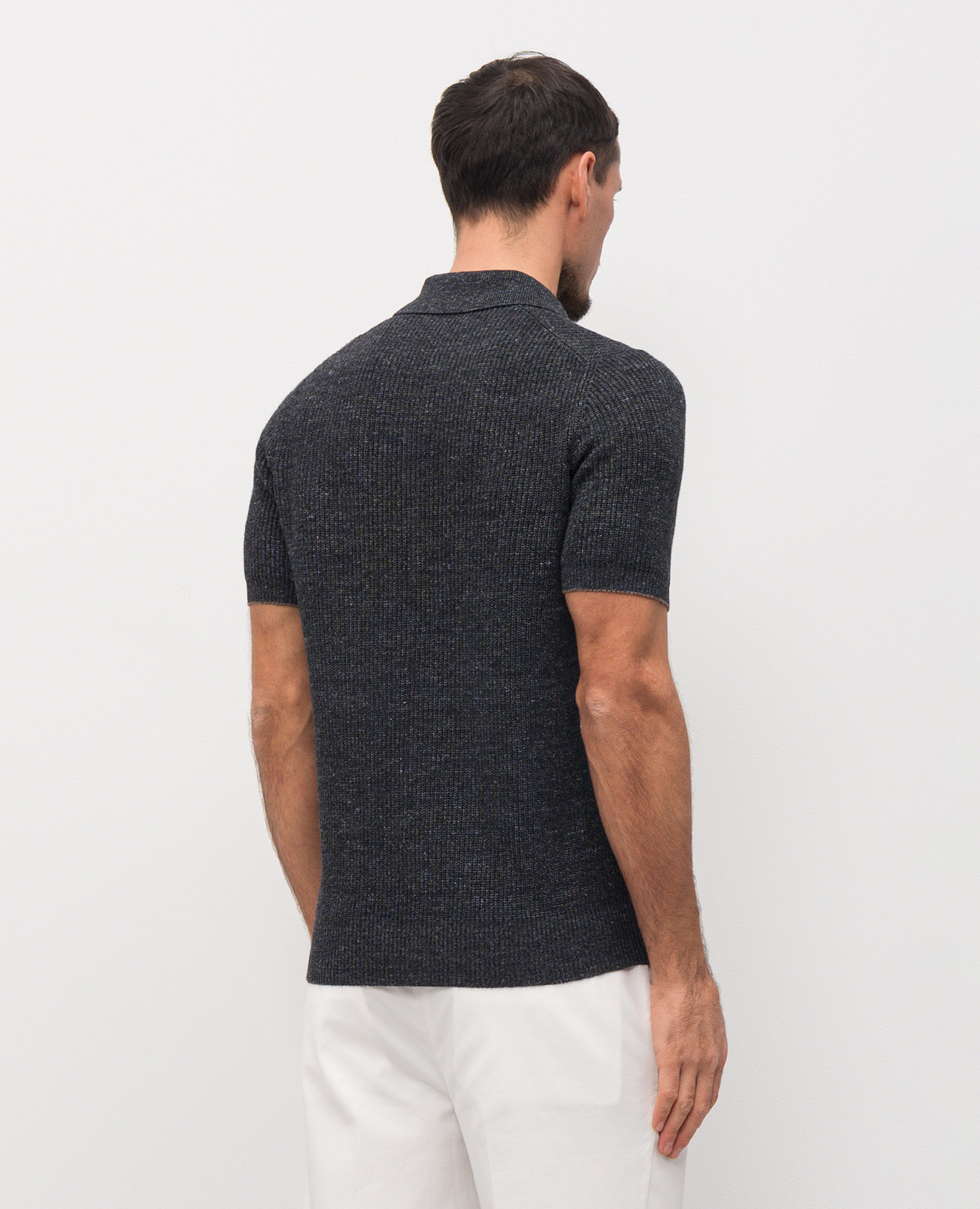 Gray polo with linen Brunello Cucinelli, Grey
Gray polo with linen Brunello Cucinelli, Grey