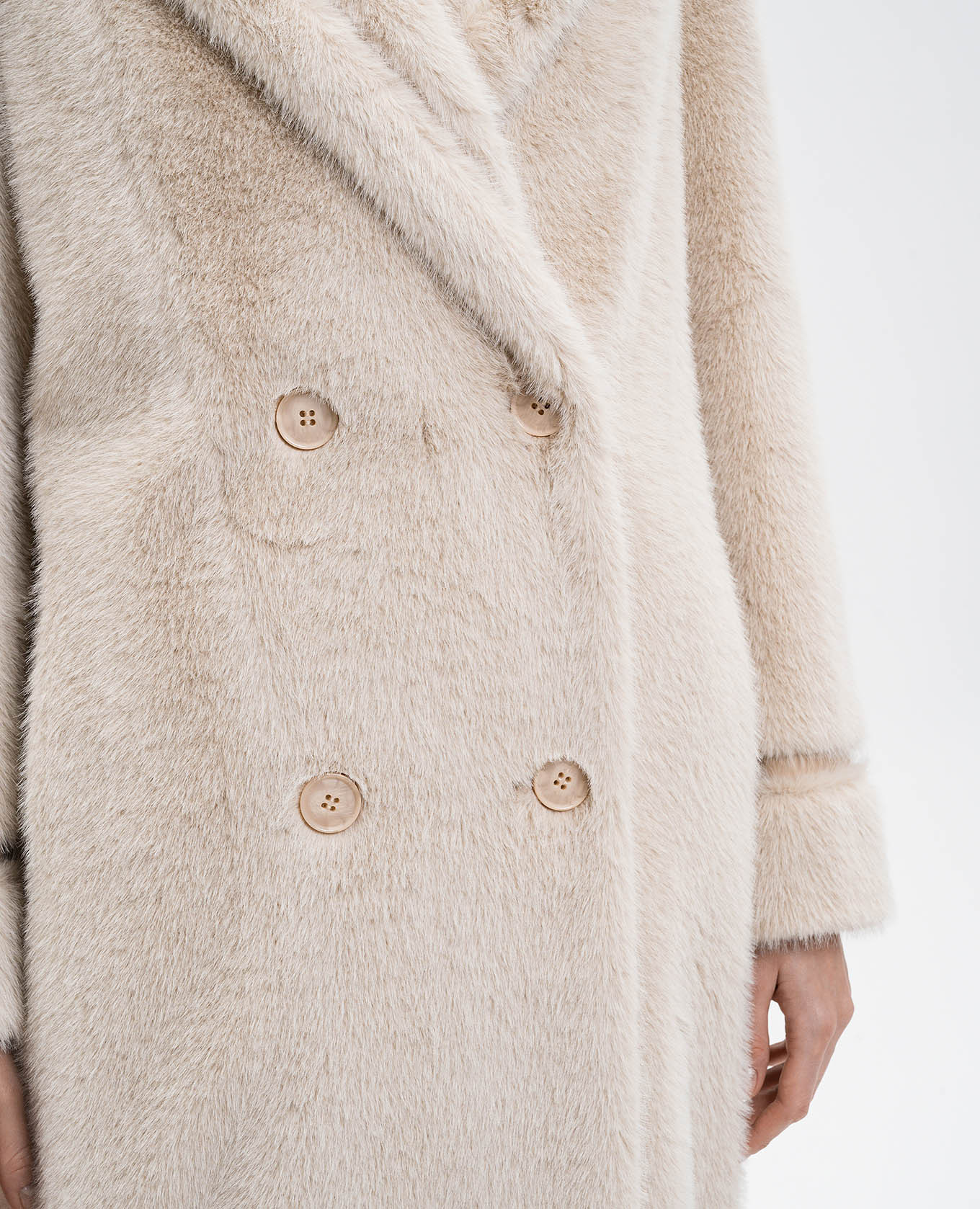 Beige double-breasted coat Twinset
Beige double-breasted coat Twinset