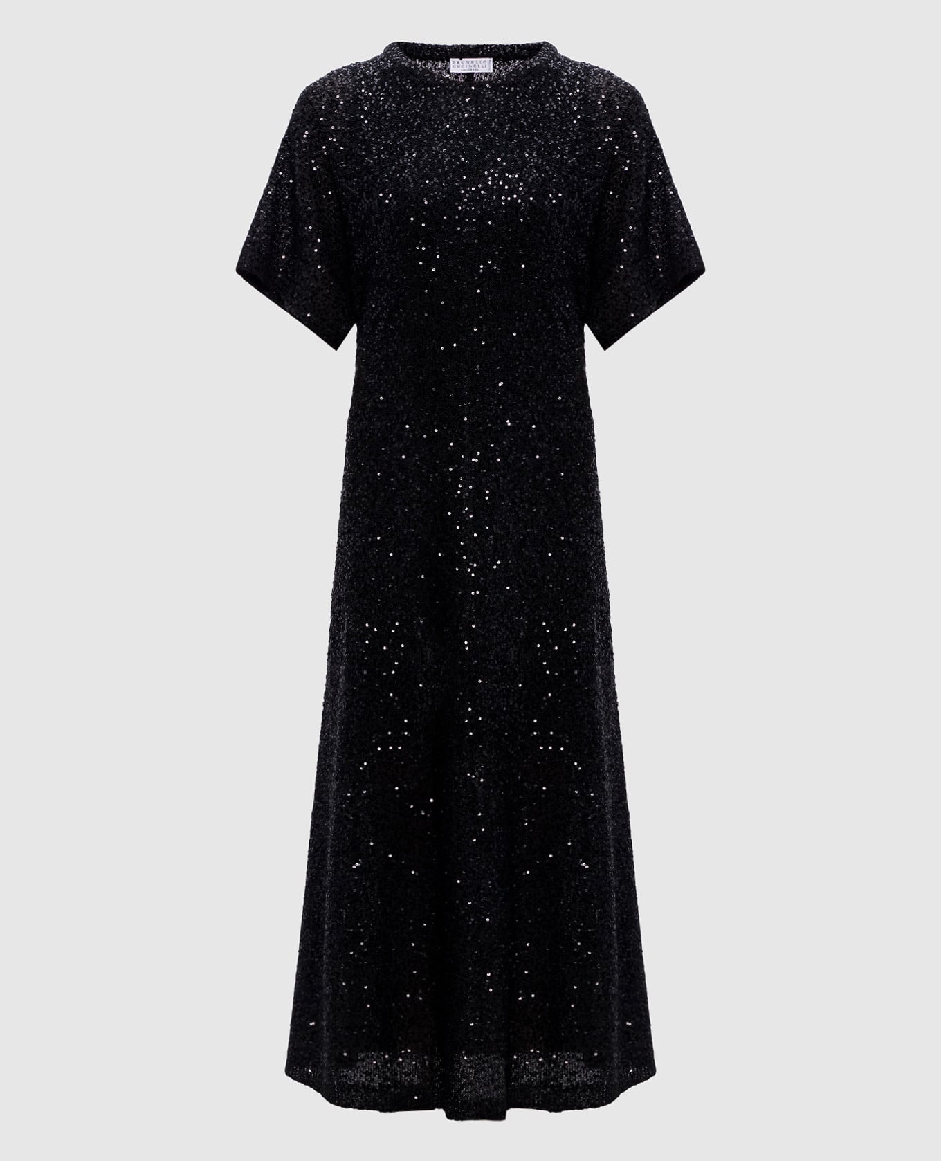 Black sequined linen, cashmere and silk midi dress Brunello Cucinelli
Black sequined linen, cashmere and silk midi dress Brunello Cucinelli