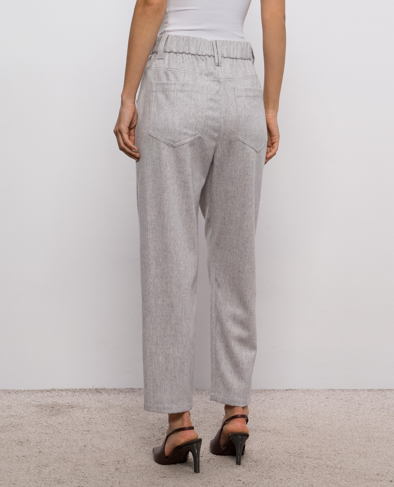 Gray wool pants with monil chain Brunello Cucinelli, Grey
Gray wool pants with monil chain Brunello Cucinelli, Grey