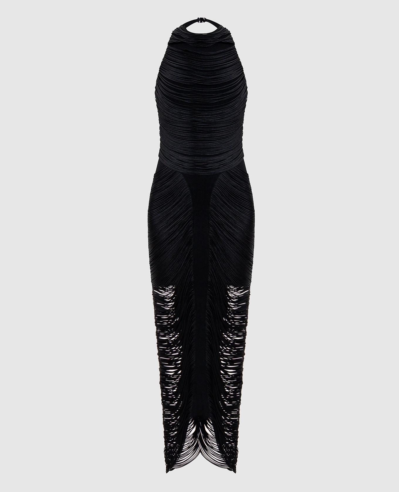 Faye black dress with fringe Herve Leger
Faye black dress with fringe Herve Leger