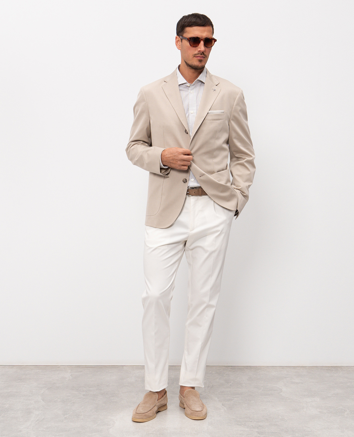 Ivory striped shirt Peserico, Beige
Ivory striped shirt Peserico, Beige