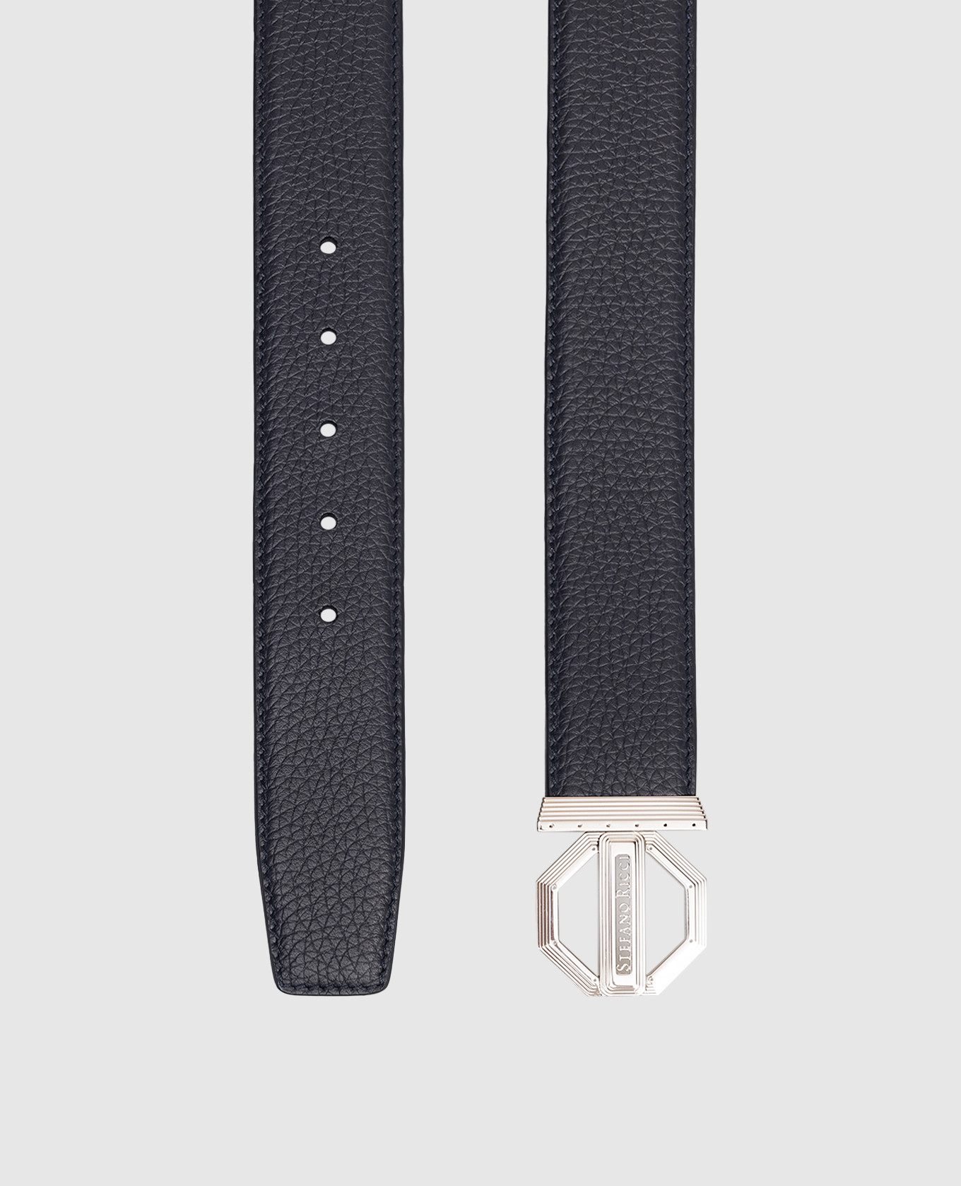 Blue leather belt with logo Stefano Ricci
Blue leather belt with logo Stefano Ricci