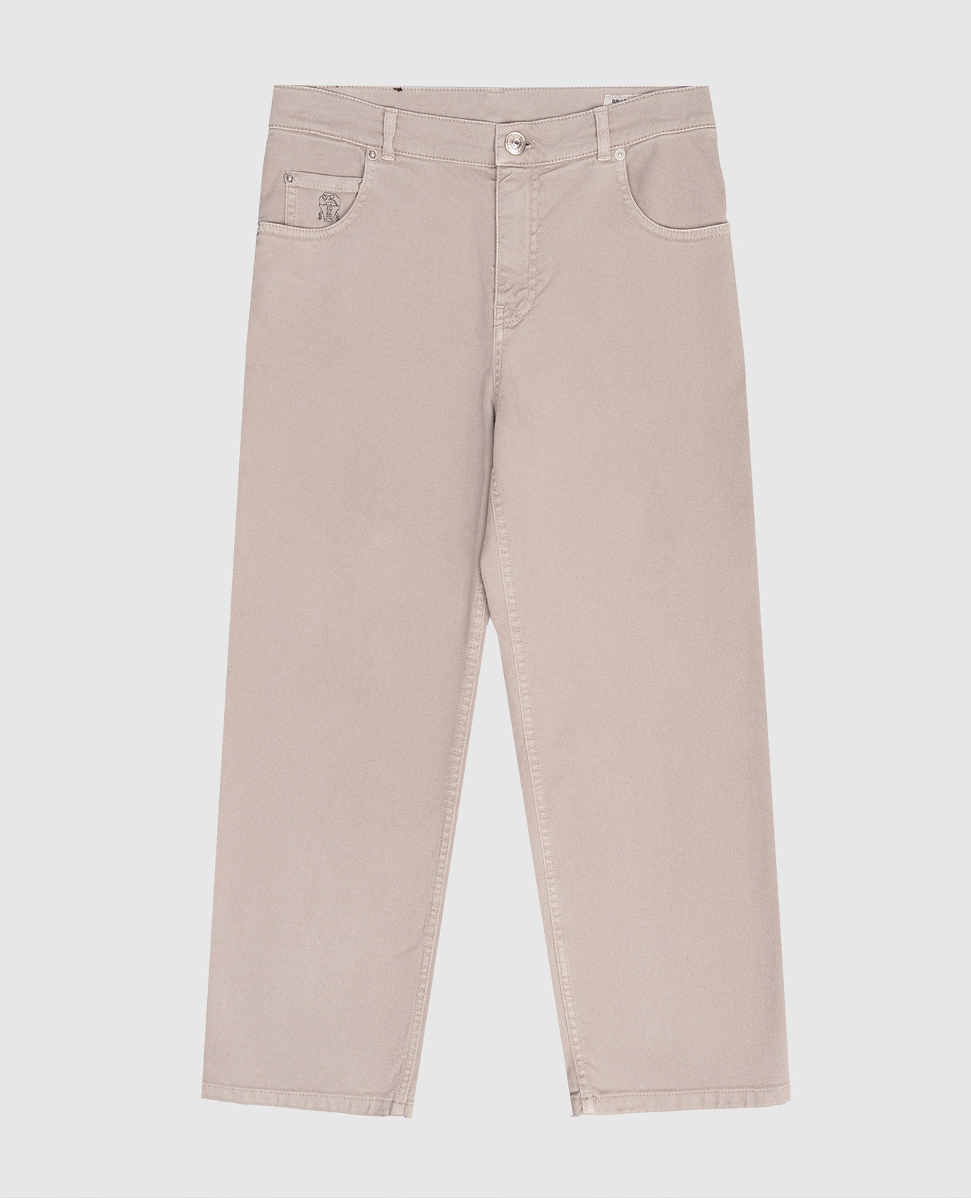 Children's beige jeans with logo patch Brunello Cucinelli
Children's beige jeans with logo patch Brunello Cucinelli