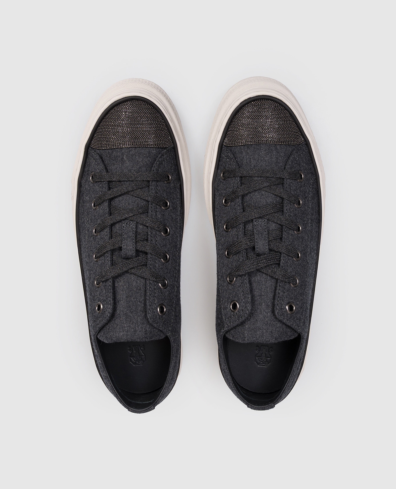 Gray wool sneakers with a monil chain Brunello Cucinelli, Grey
Gray wool sneakers with a monil chain Brunello Cucinelli, Grey