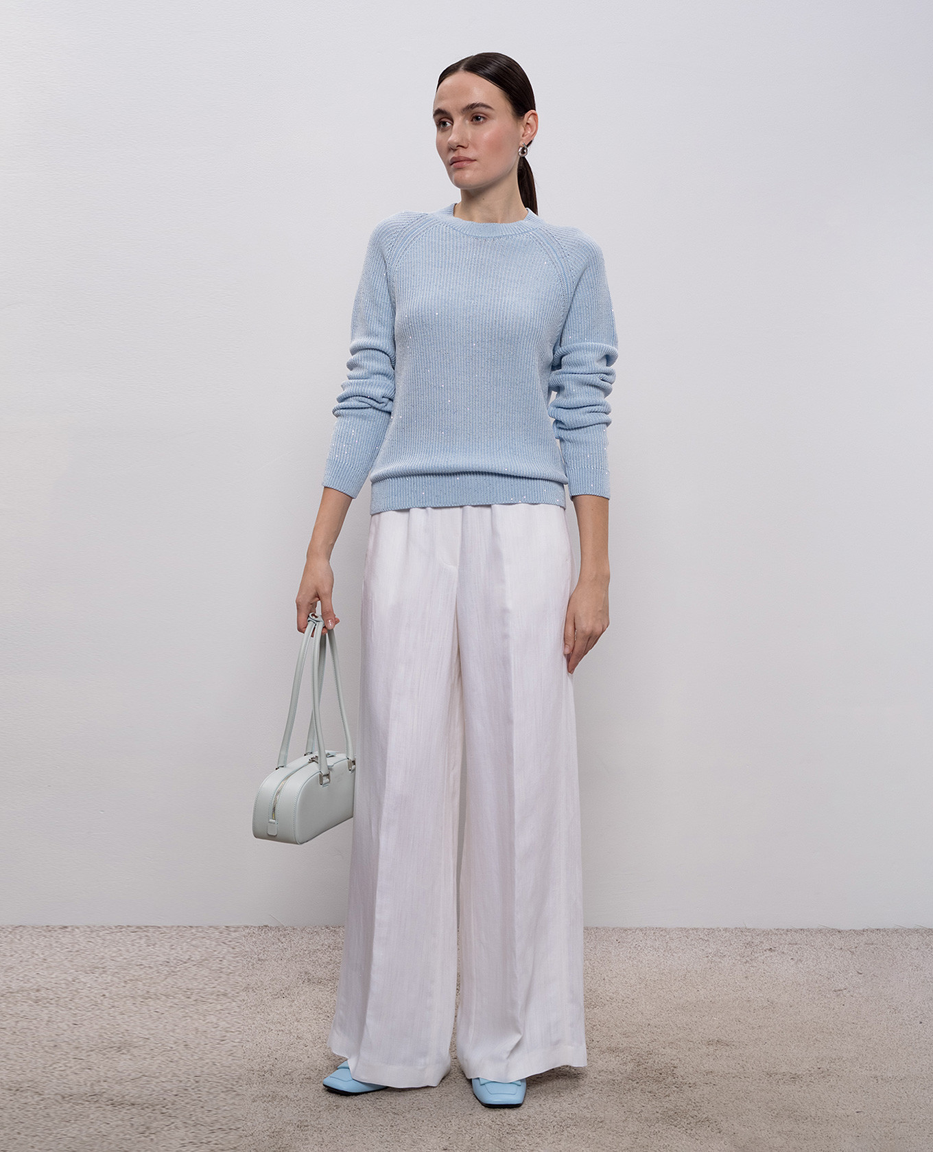 Blue sequined jumper Peserico, Light blue
Blue sequined jumper Peserico, Light blue