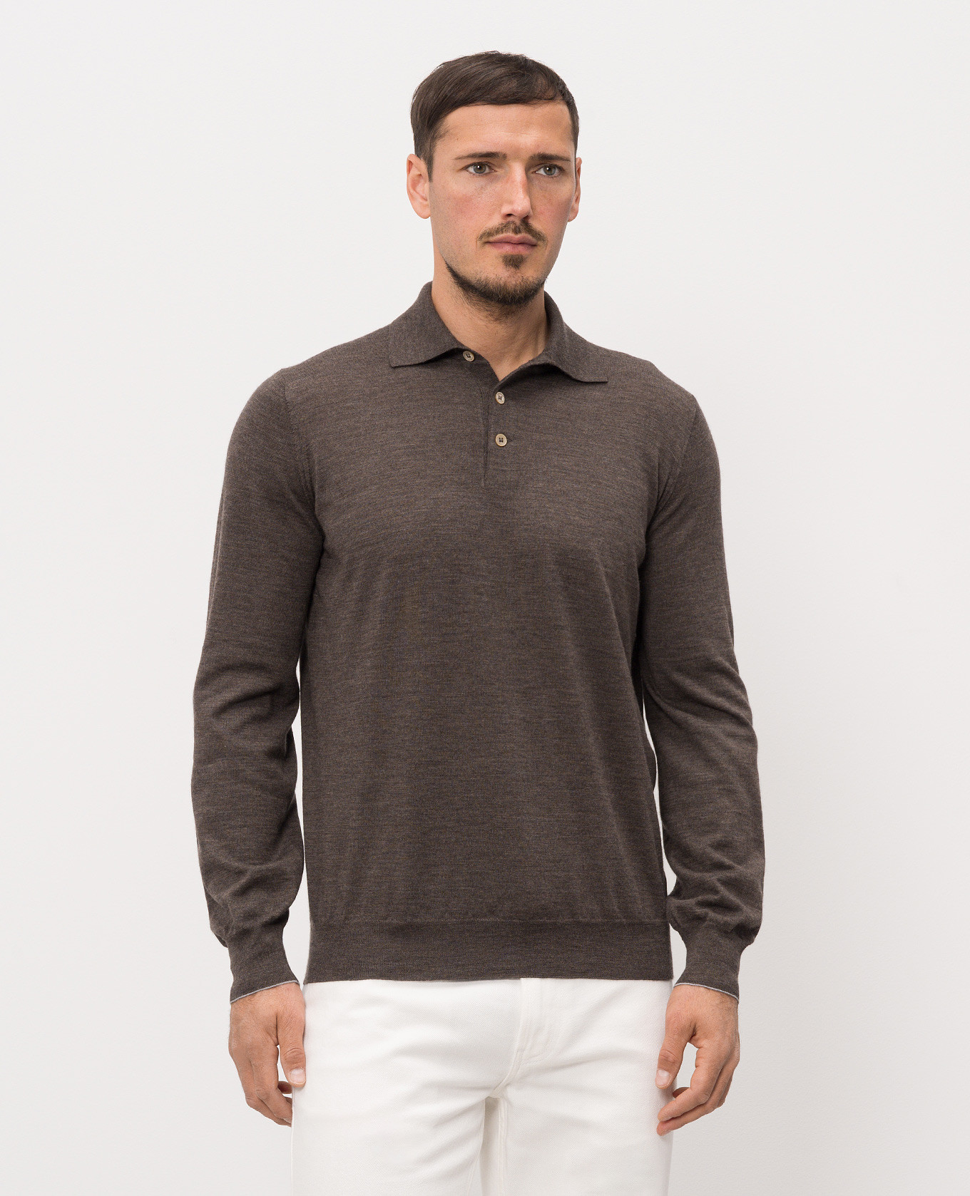 Brown wool and cashmere polo shirt Brunello Cucinelli
Brown wool and cashmere polo shirt Brunello Cucinelli