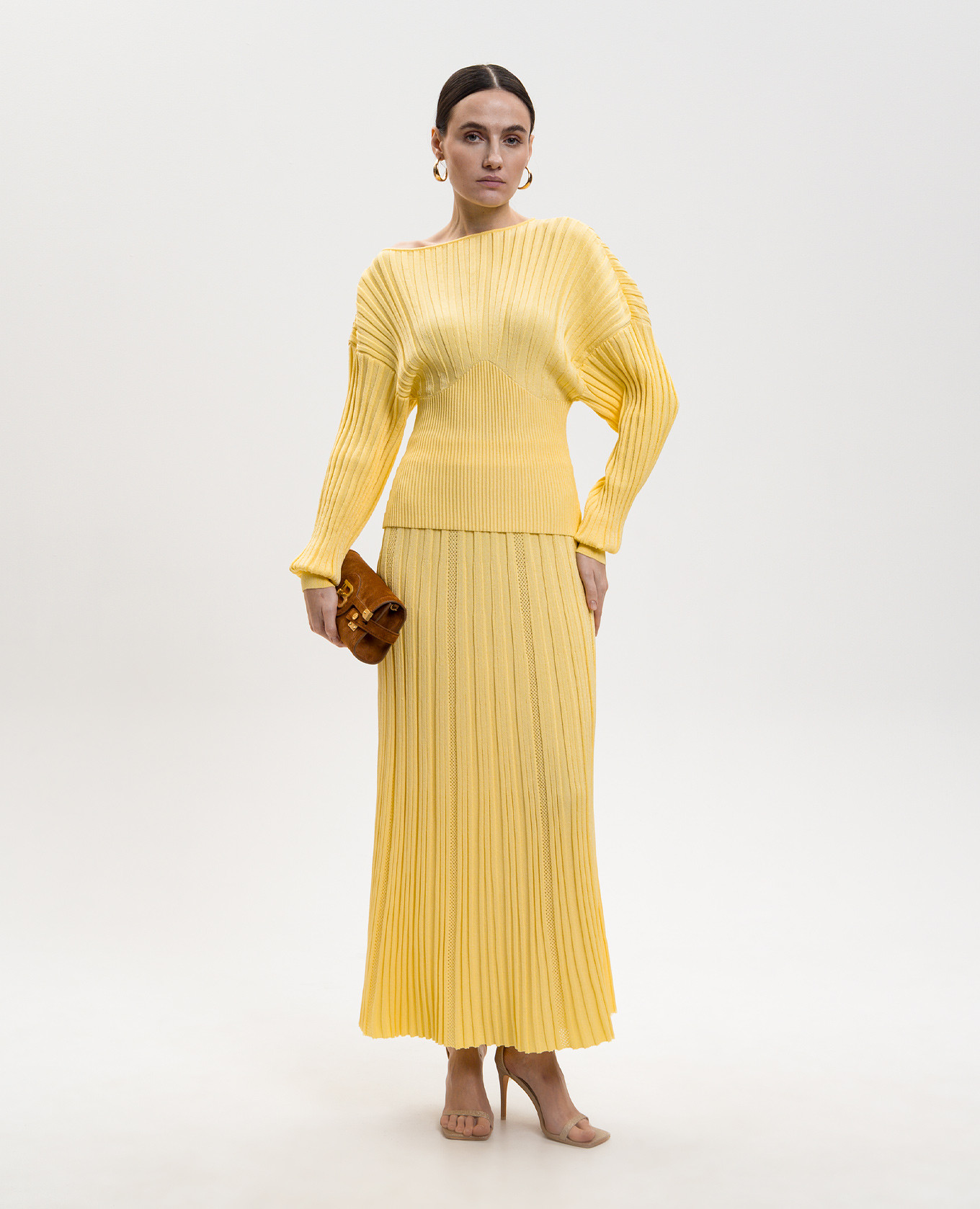 Yellow ribbed skirt Balmain
Yellow ribbed skirt Balmain