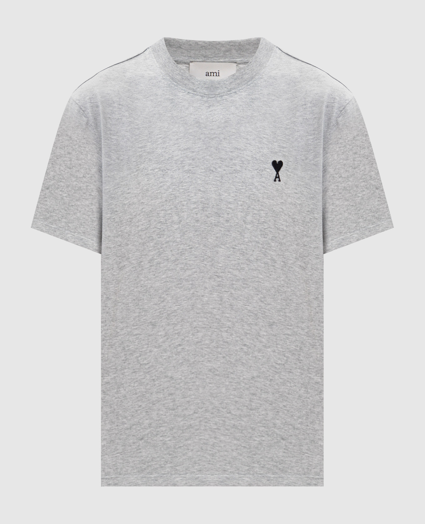 Grey melange T-shirt with embroidered emblem Ami Paris
Grey melange T-shirt with embroidered emblem Ami Paris