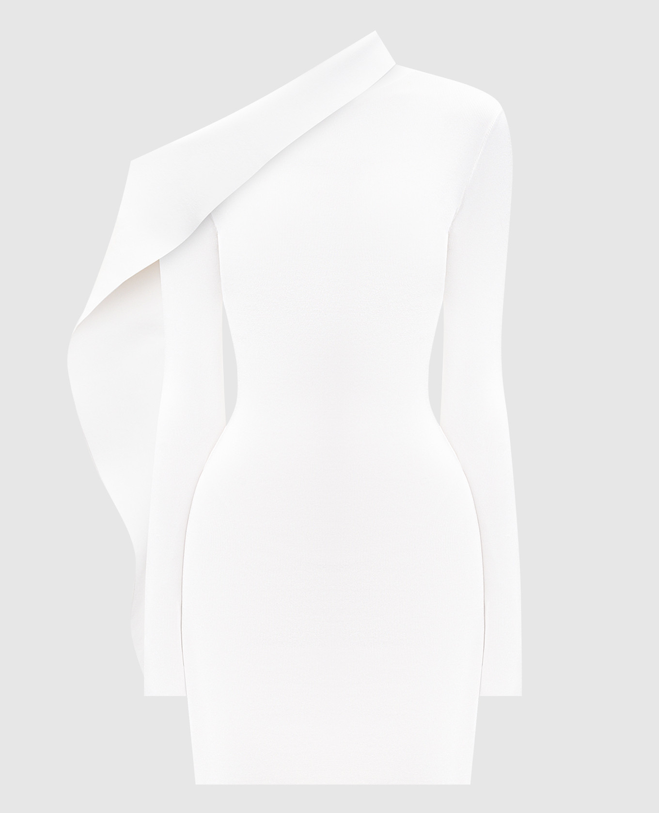 White one-shoulder mini dress David Koma
White one-shoulder mini dress David Koma