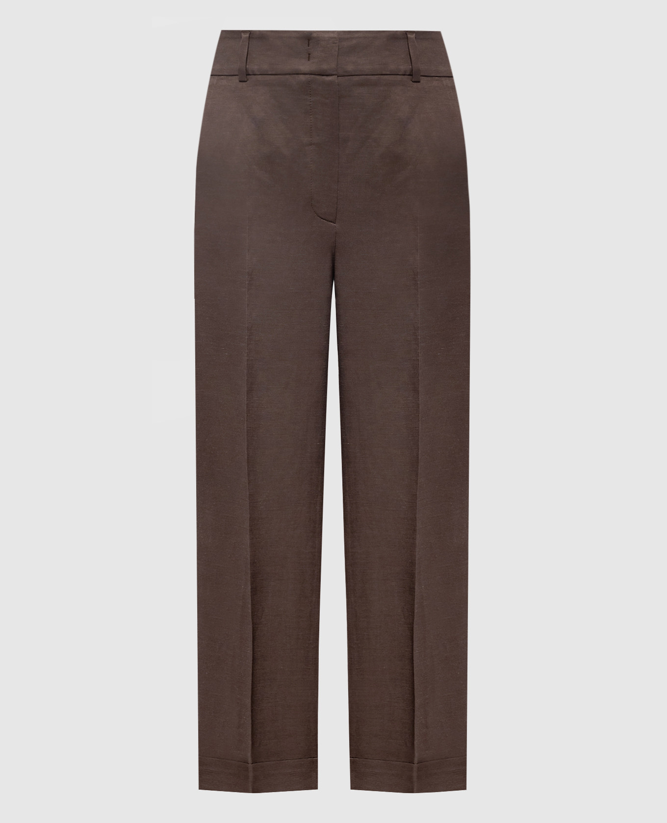 Brown linen trousers with lapels Peserico
Brown linen trousers with lapels Peserico