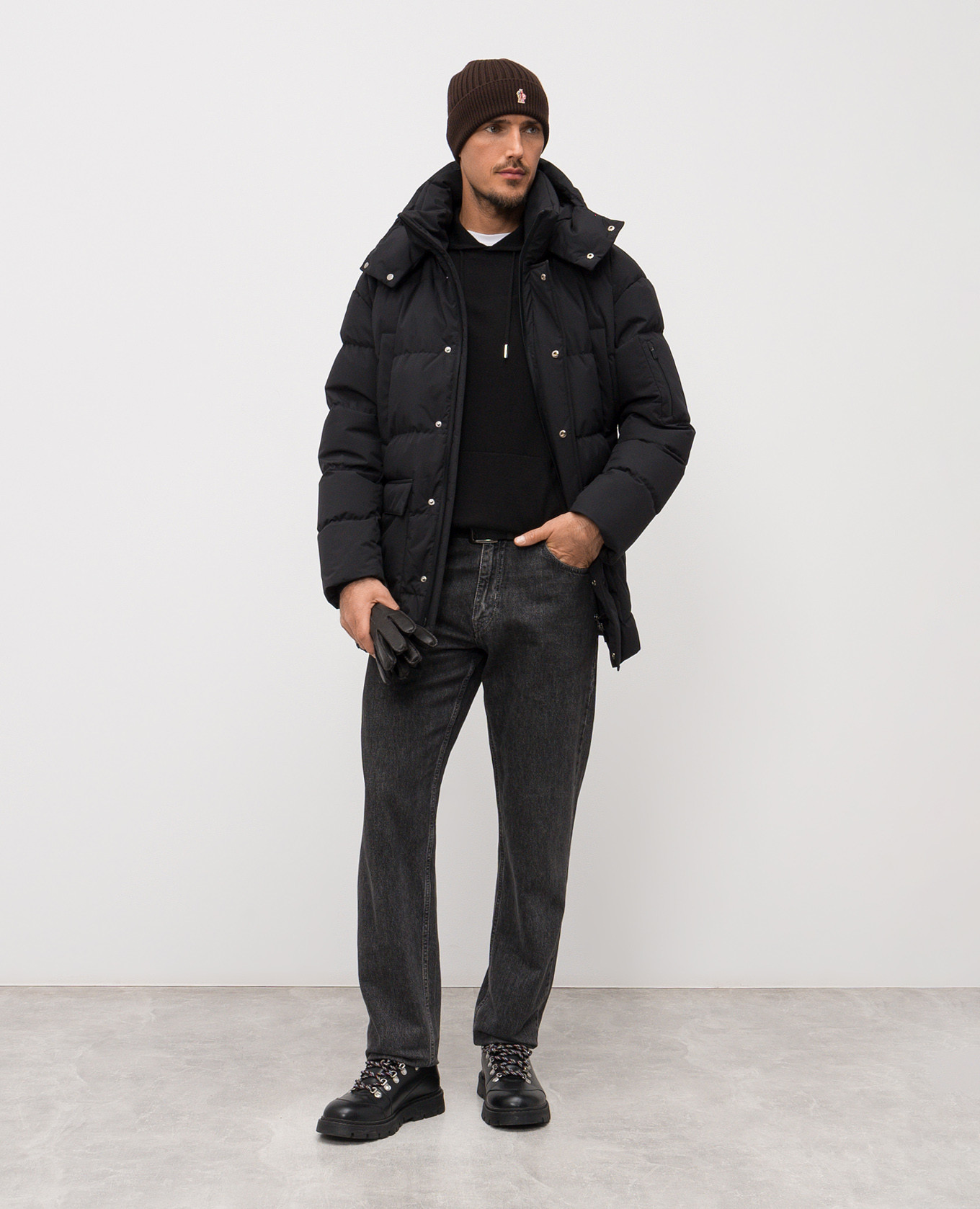 Black ZANE wool hoodie MooRER
Black ZANE wool hoodie MooRER