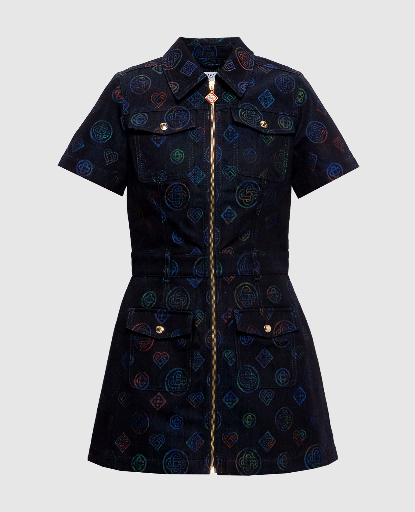 Black Heatmap Patterned Denim Shirt Dress Casablanca
Black Heatmap Patterned Denim Shirt Dress Casablanca