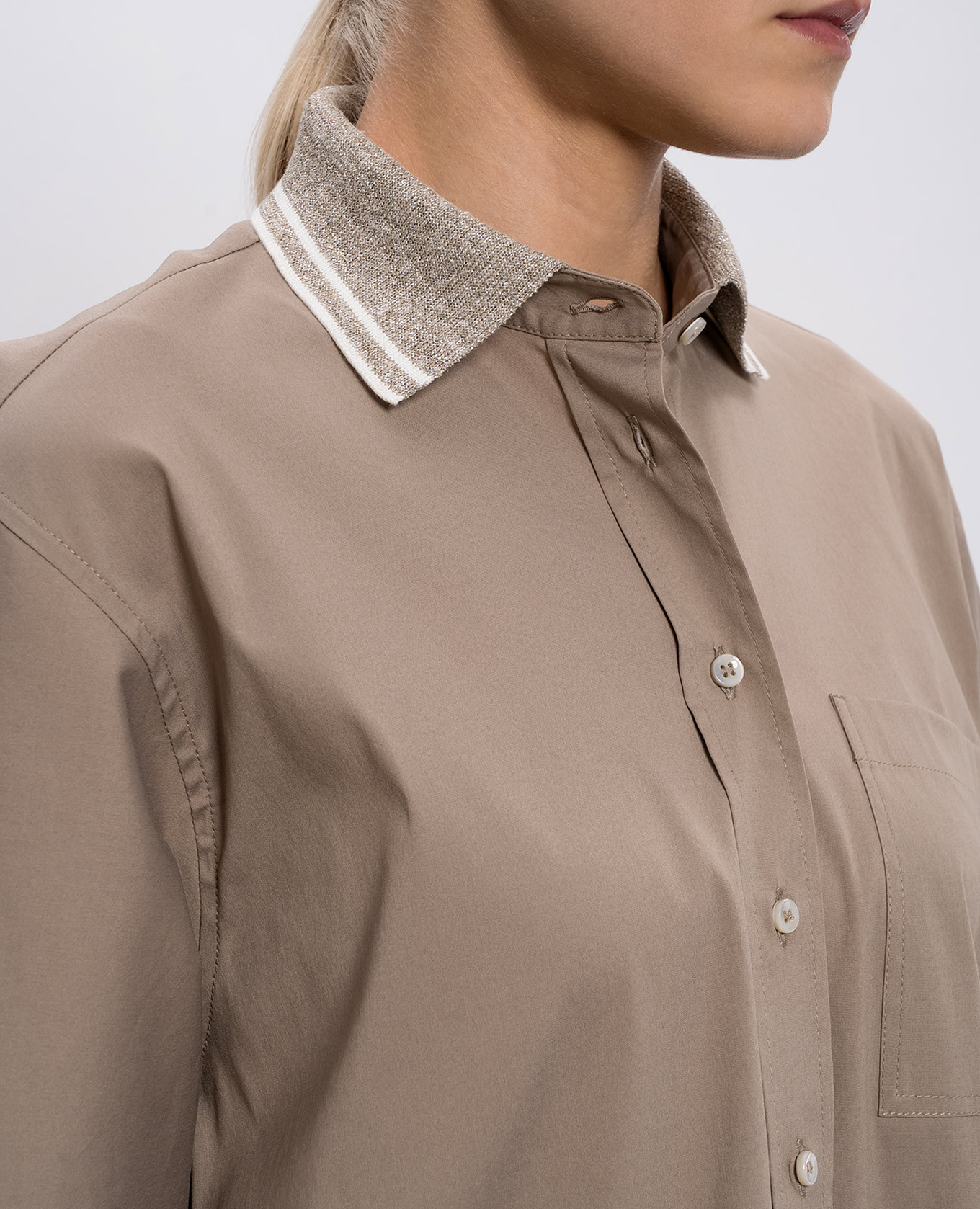 Brown shirt with lurex Brunello Cucinelli
Brown shirt with lurex Brunello Cucinelli