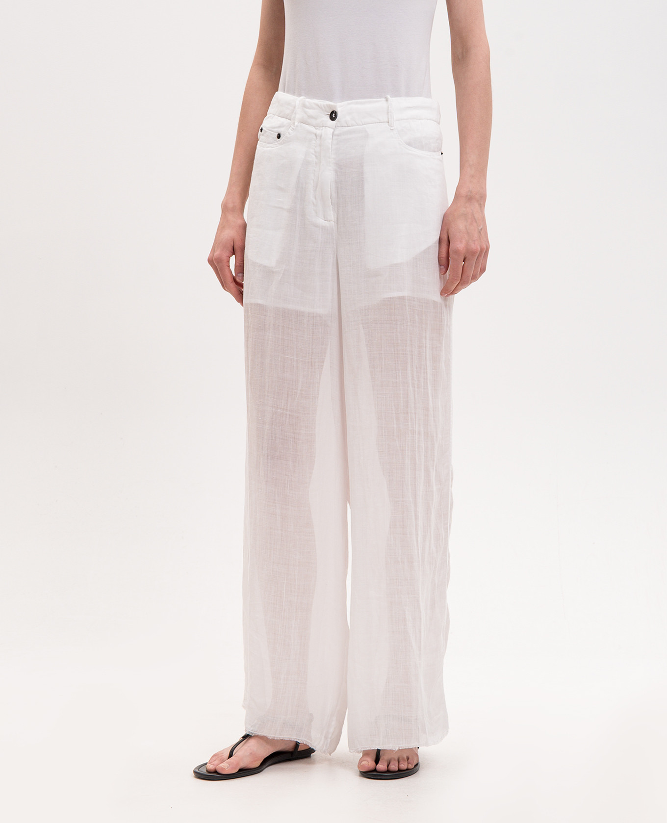 White framed pants Masnada
White framed pants Masnada