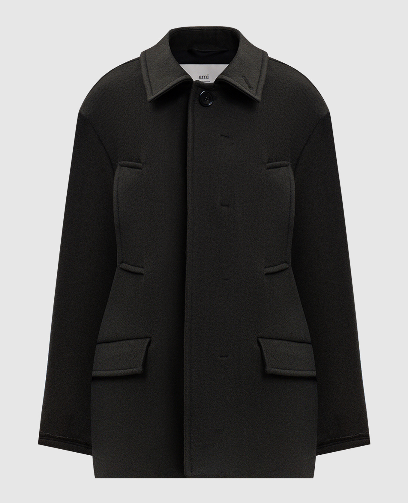 Gray wool coat Ami Paris, Grey
Gray wool coat Ami Paris, Grey