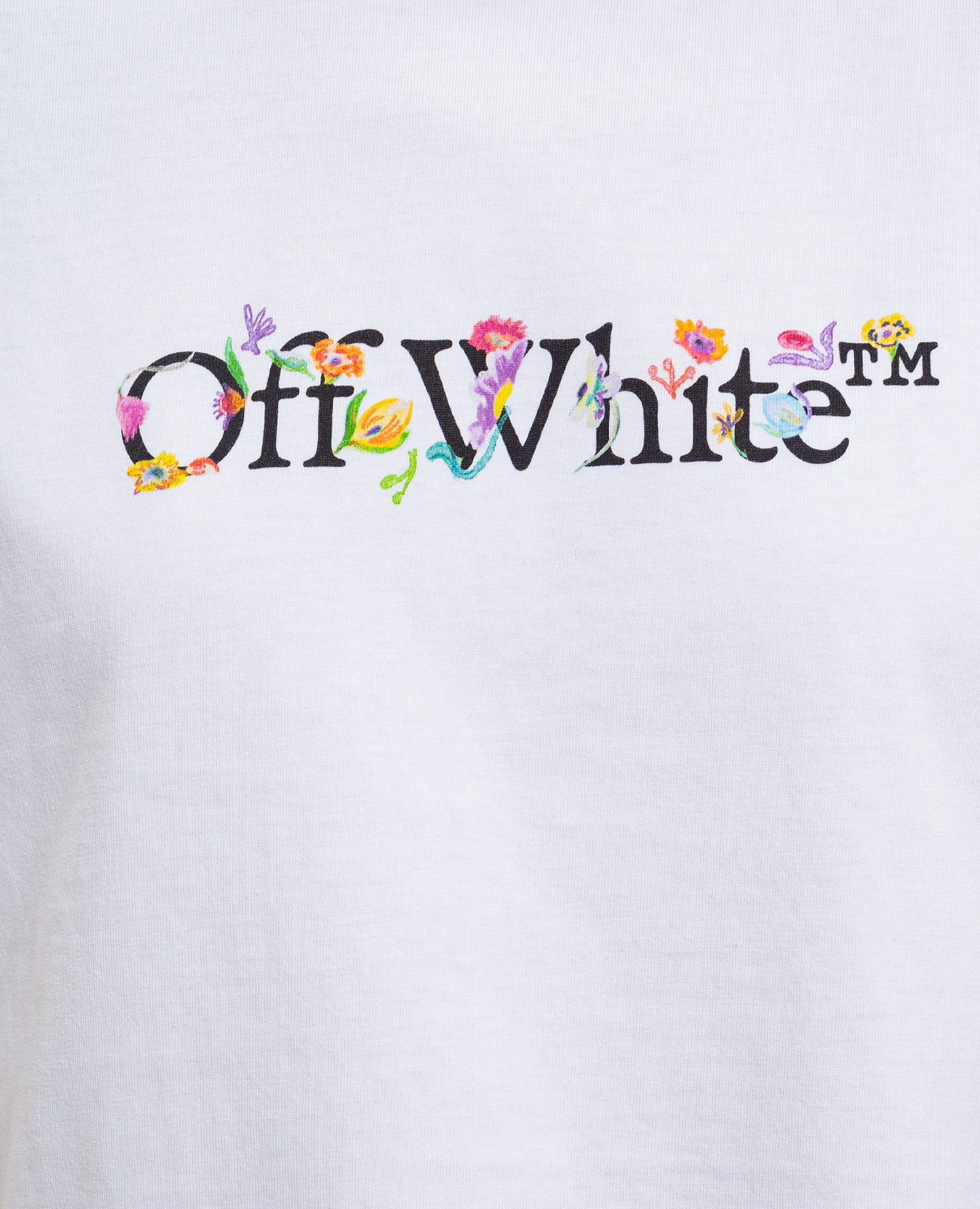 White cropped T-shirt with logo print Off-White
White cropped T-shirt with logo print Off-White