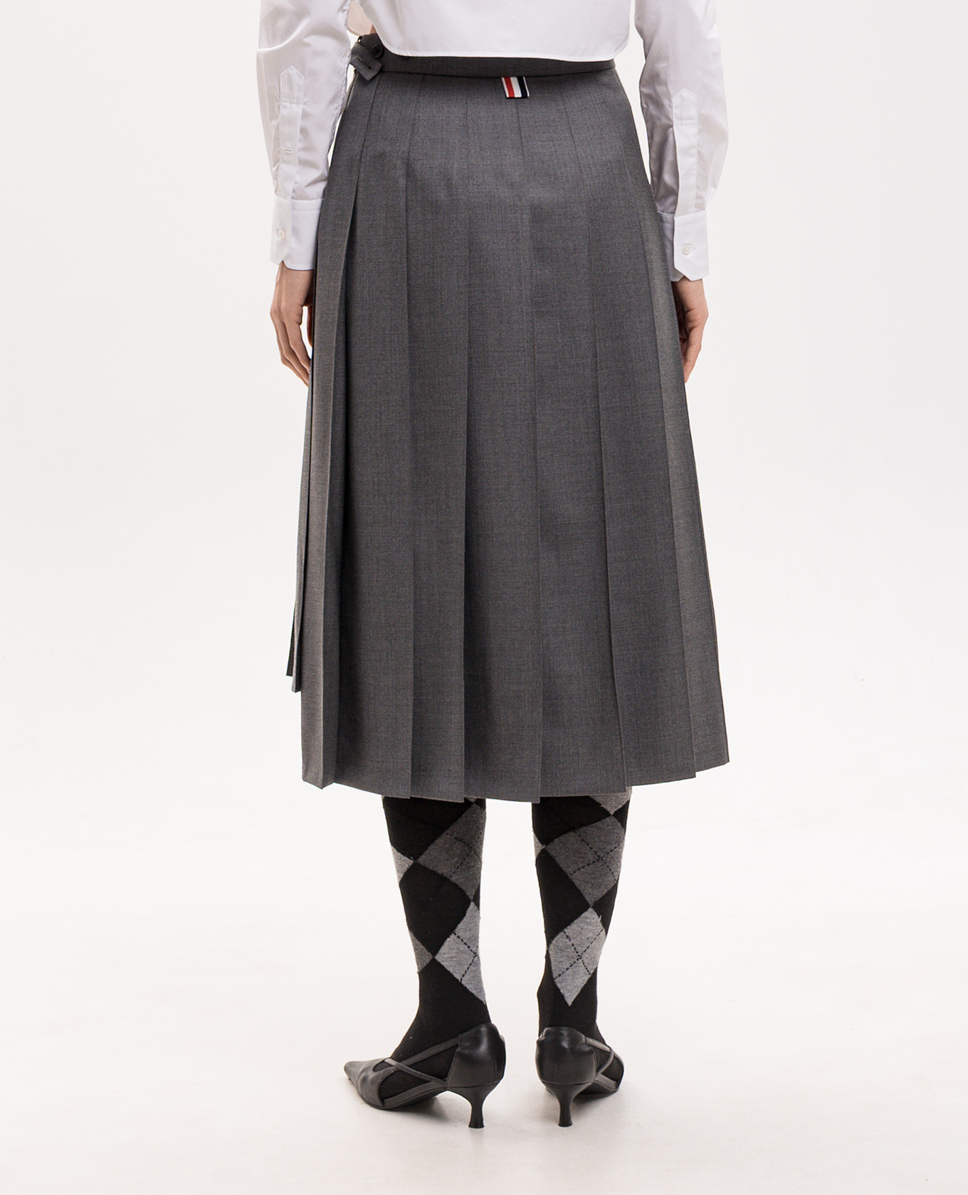 Gray pleated wool skirt Thom Browne, Grey
Gray pleated wool skirt Thom Browne, Grey