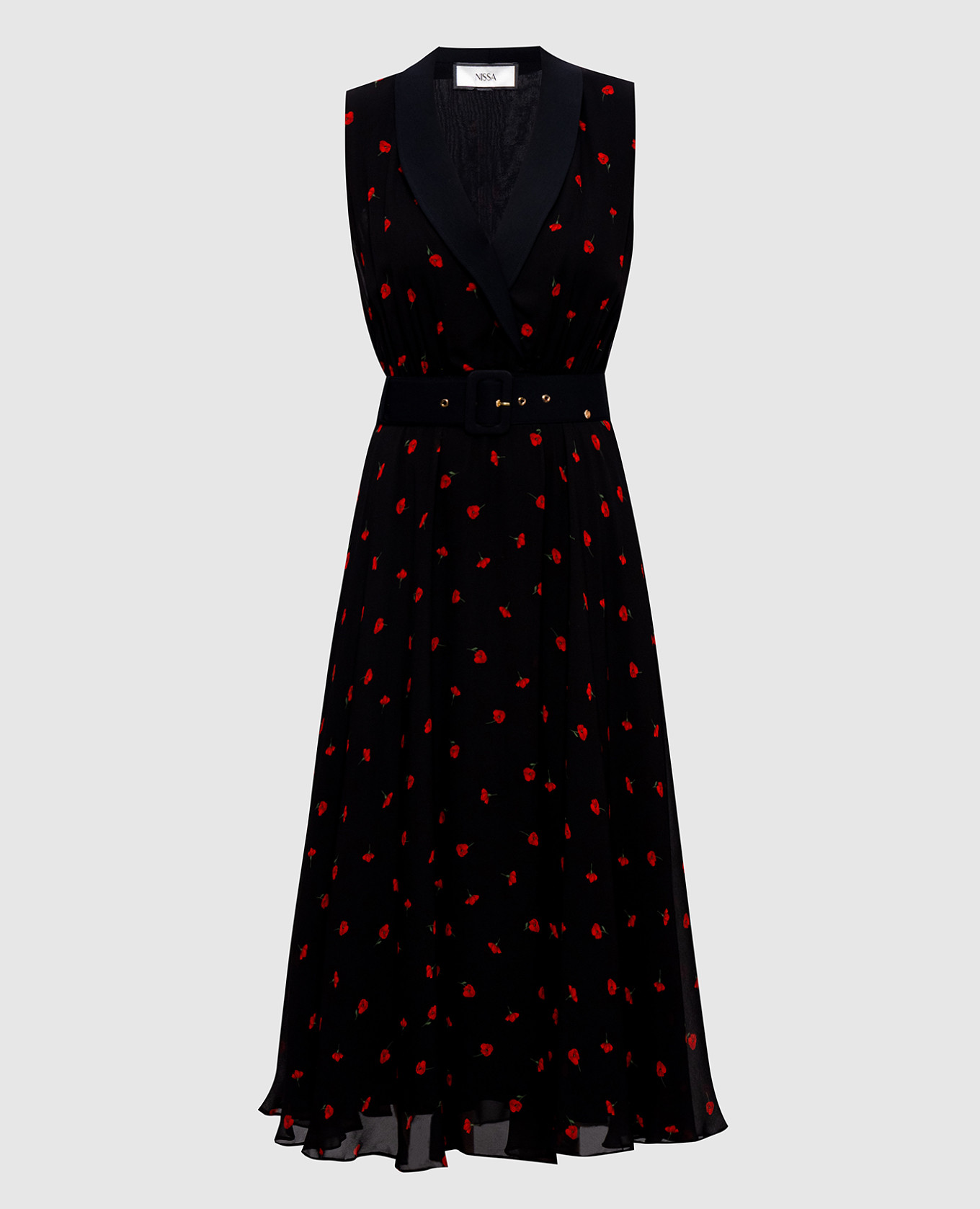 Black dress with floral print Nissa
Black dress with floral print Nissa