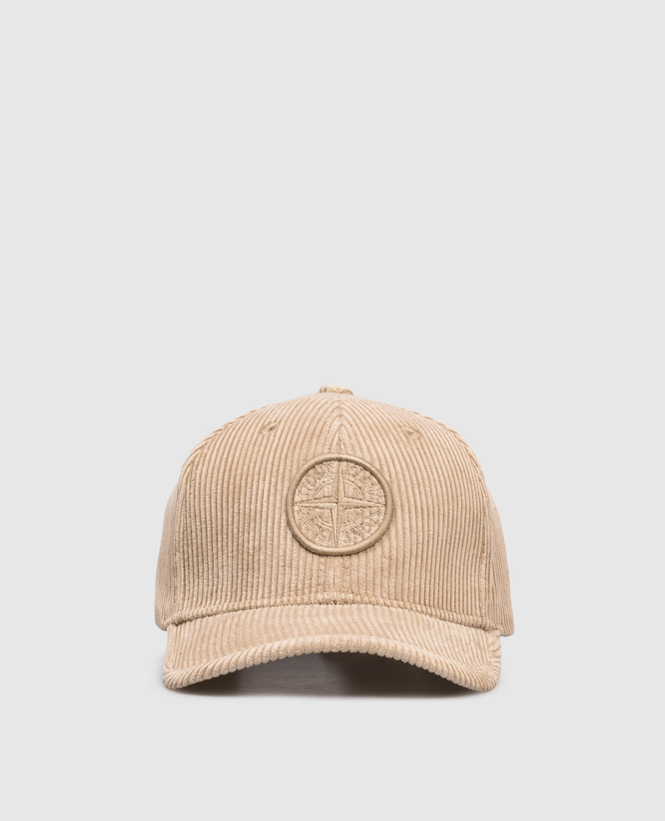 Children's beige corduroy cap with logo Stone Island
Children's beige corduroy cap with logo Stone Island