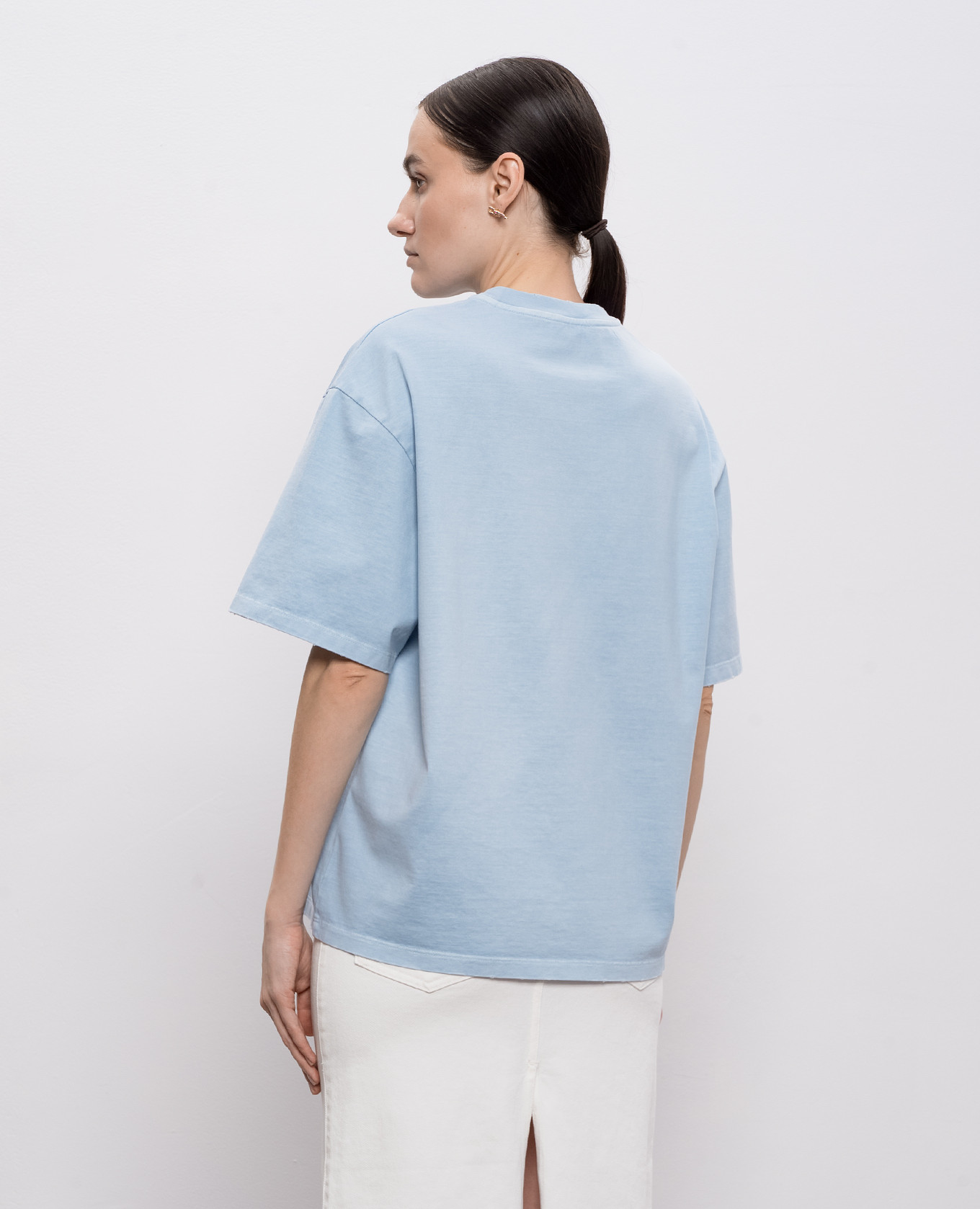 Blue T-shirt with embroidered logo Dondup, Light blue
Blue T-shirt with embroidered logo Dondup, Light blue