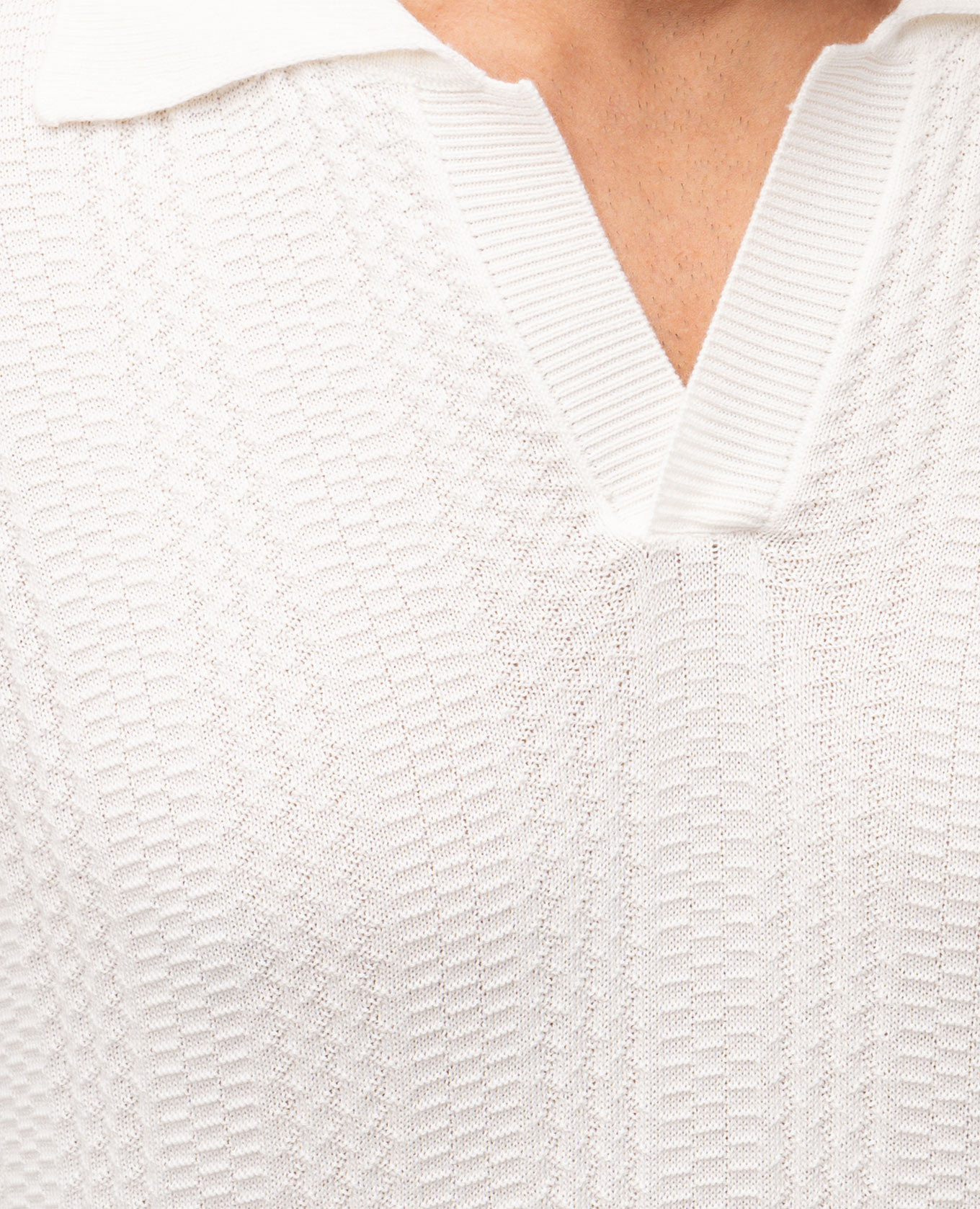 White polo shirt with a pattern Canali
White polo shirt with a pattern Canali