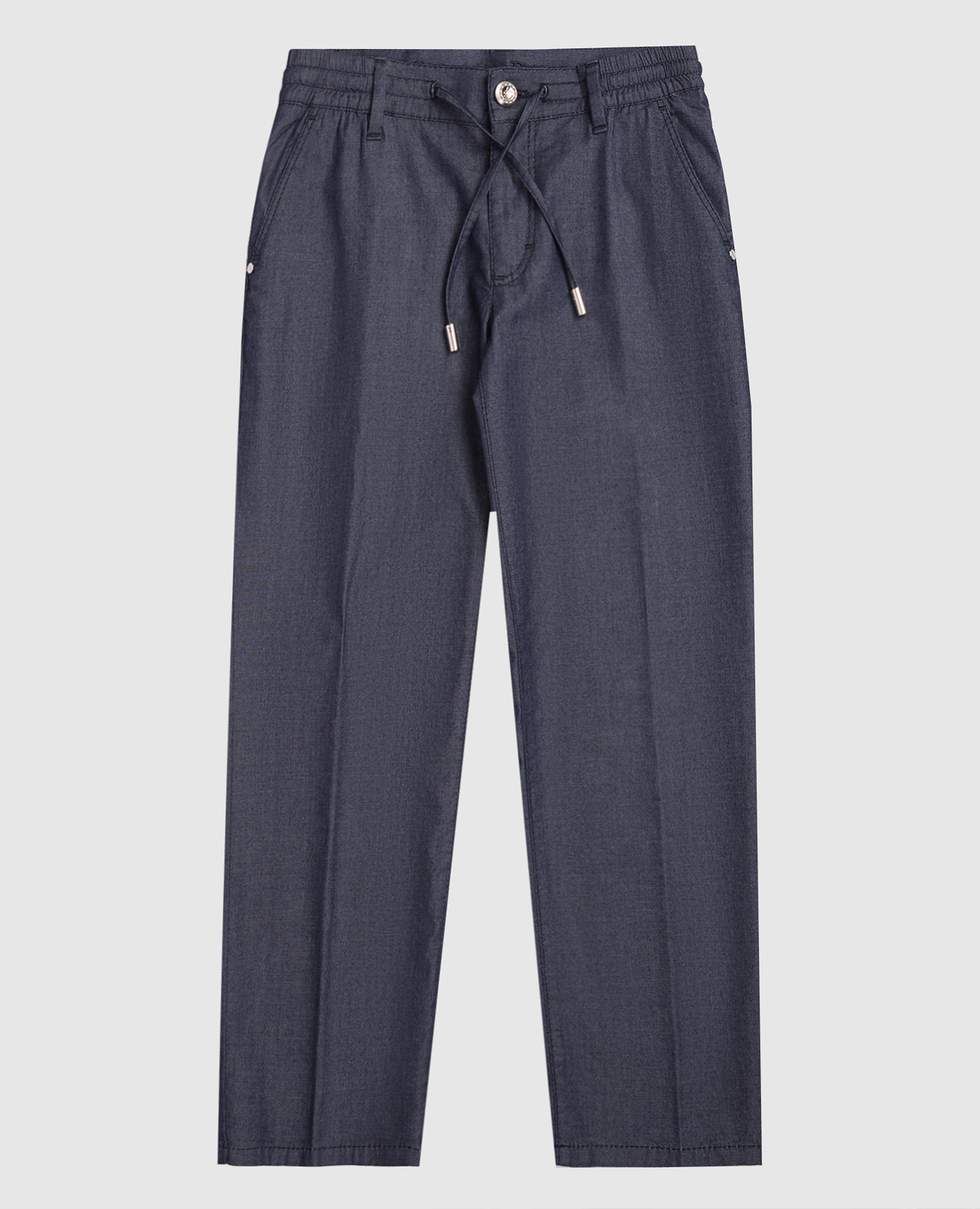 Children's blue pants with logo patch Stefano Ricci
Children's blue pants with logo patch Stefano Ricci