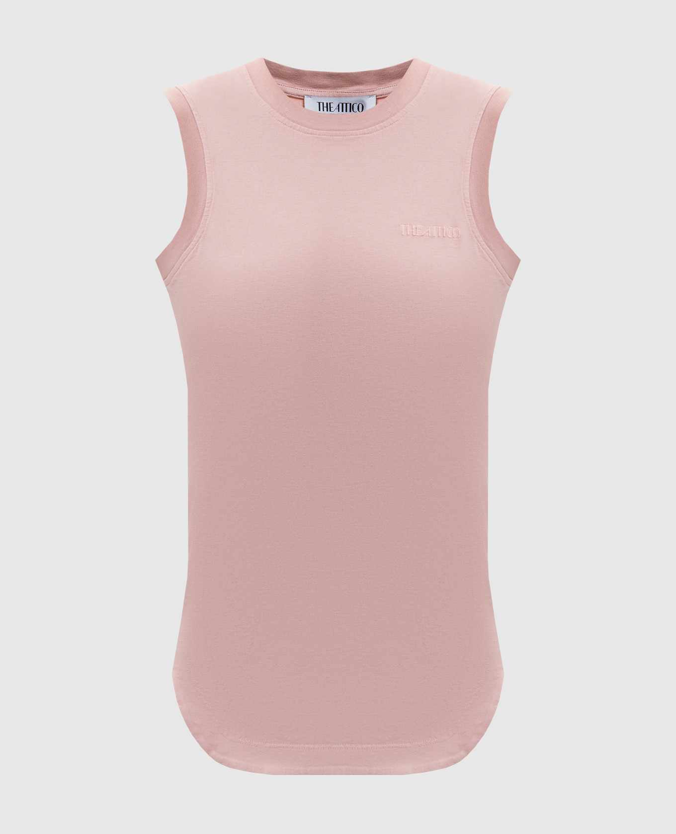 Pink top with logo embroidery The Attico
Pink top with logo embroidery The Attico