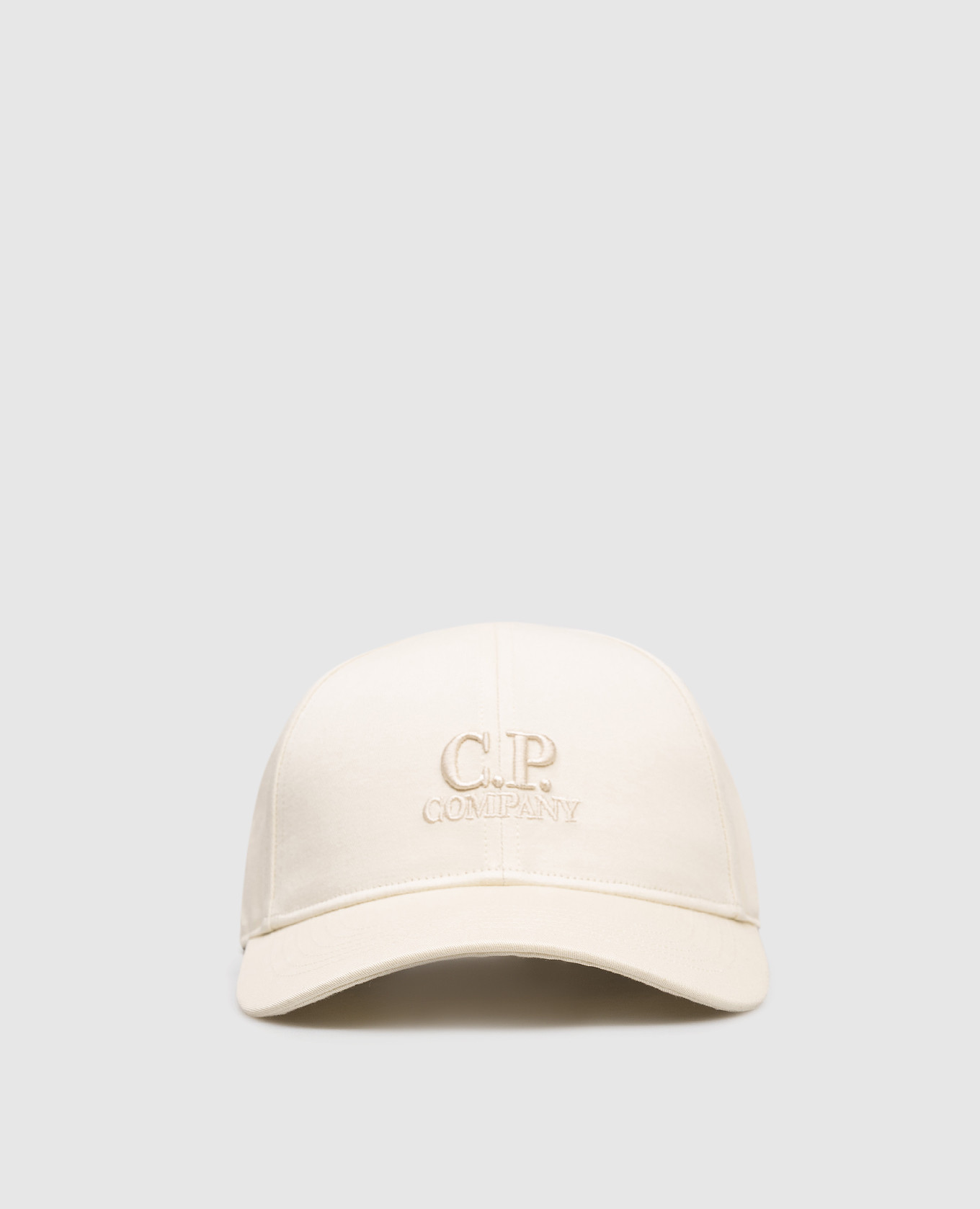 Beige cap with logo embroidery C.P. Company
Beige cap with logo embroidery C.P. Company