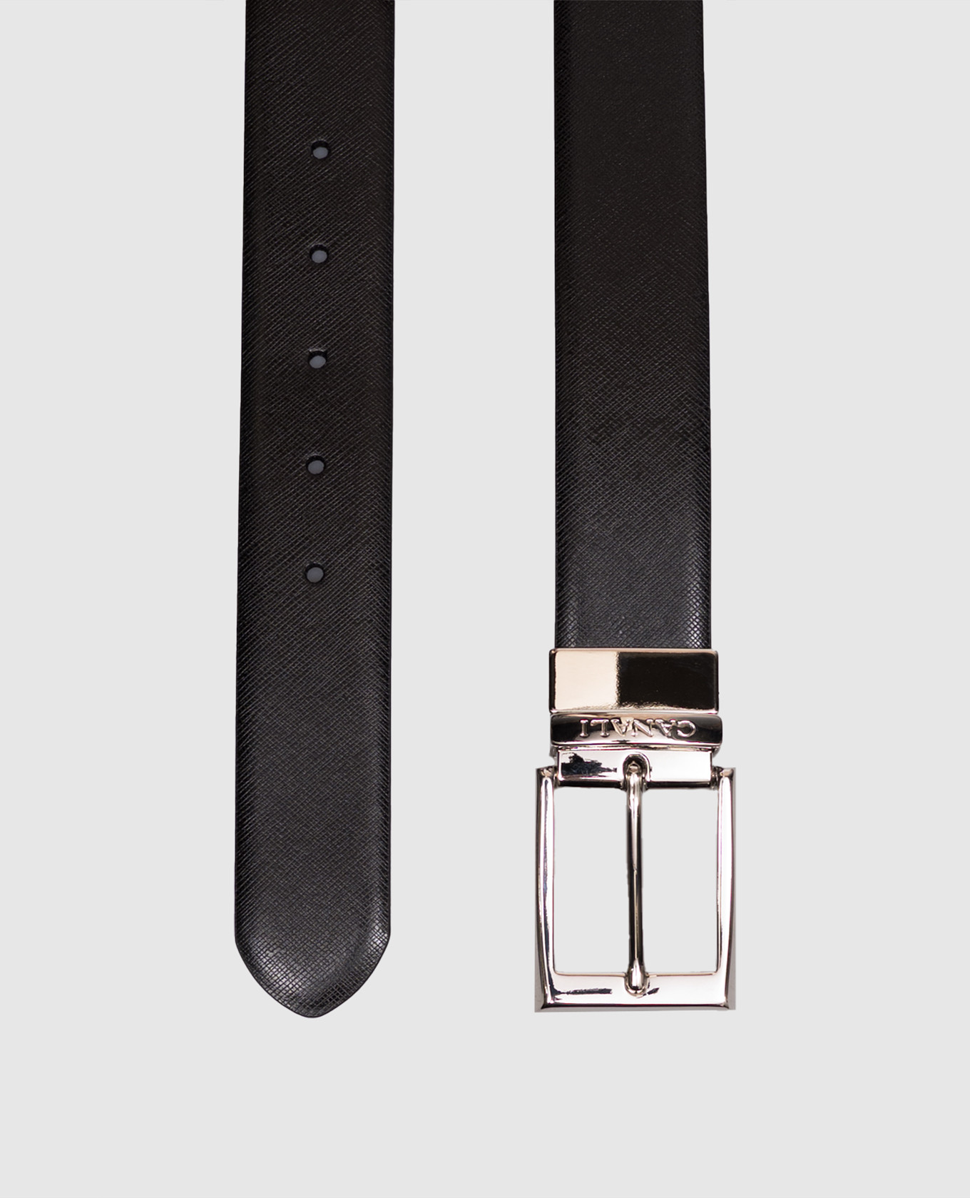 Black leather reversible belt Canali
Black leather reversible belt Canali