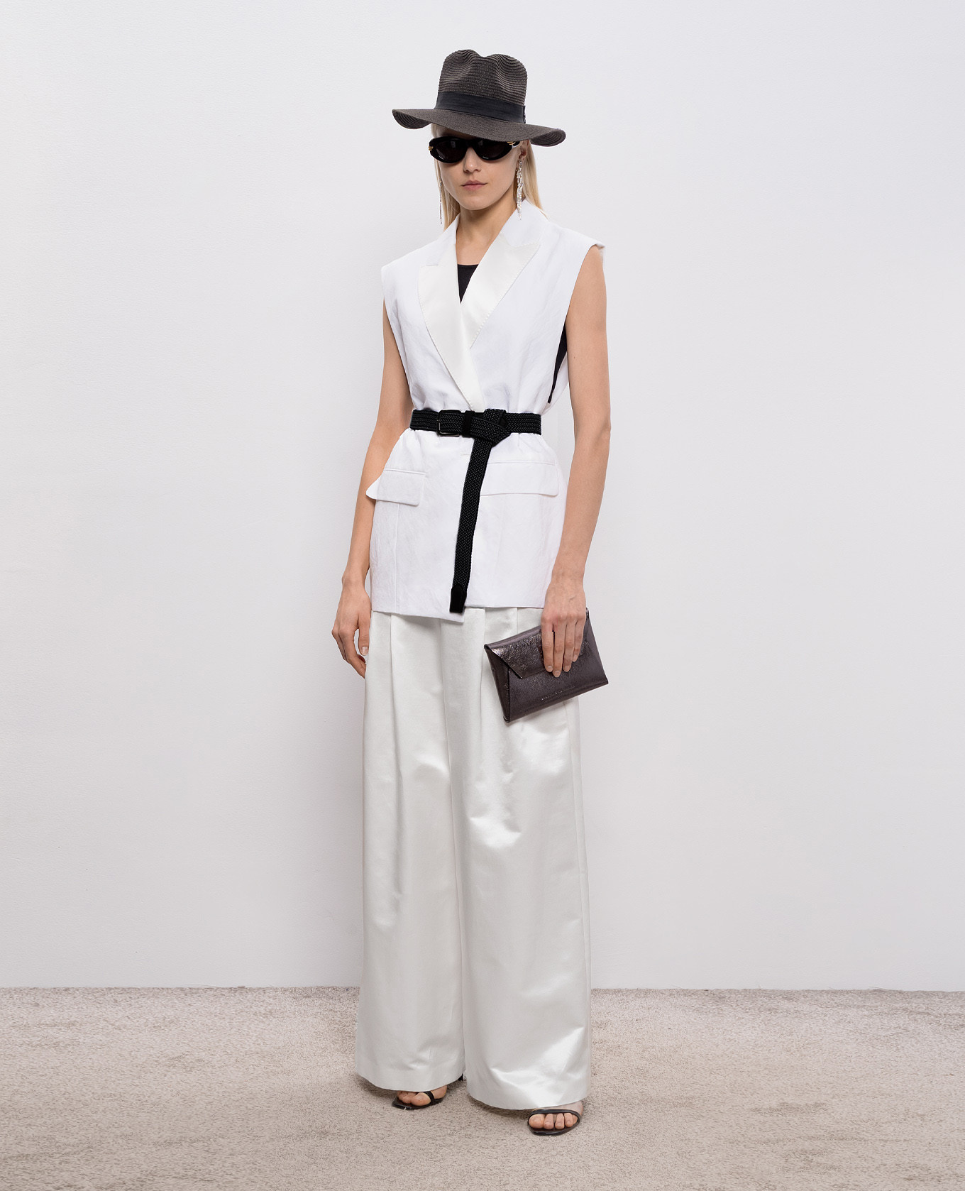 Black cashmere and silk lurex tank top Brunello Cucinelli
Black cashmere and silk lurex tank top Brunello Cucinelli