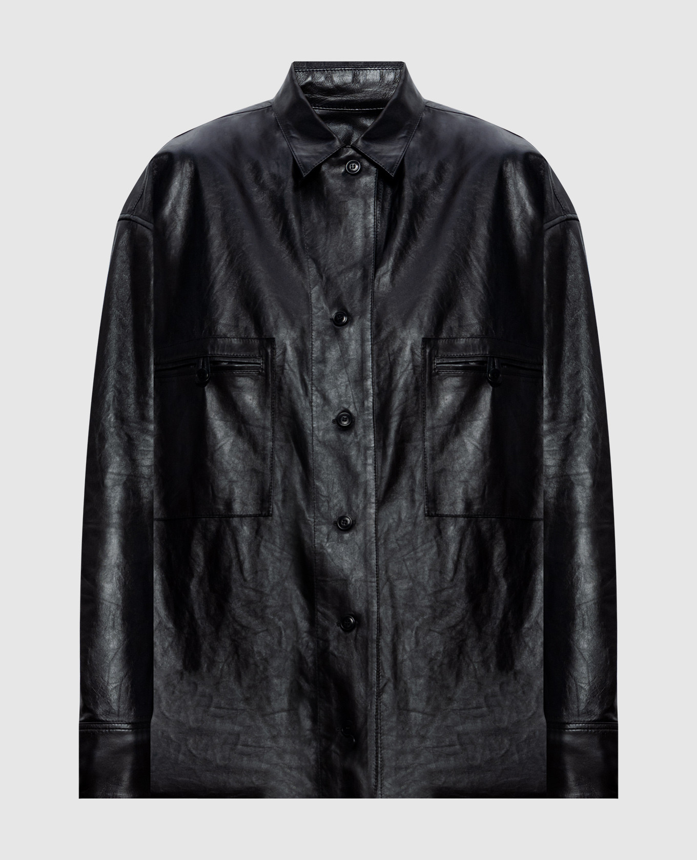 Black leather shirt Ermanno Scervino
Black leather shirt Ermanno Scervino