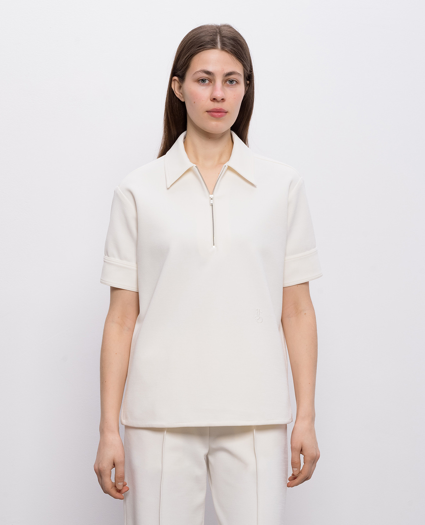 Ivory polo with monogram embroidery Jil Sander, Beige
Ivory polo with monogram embroidery Jil Sander, Beige