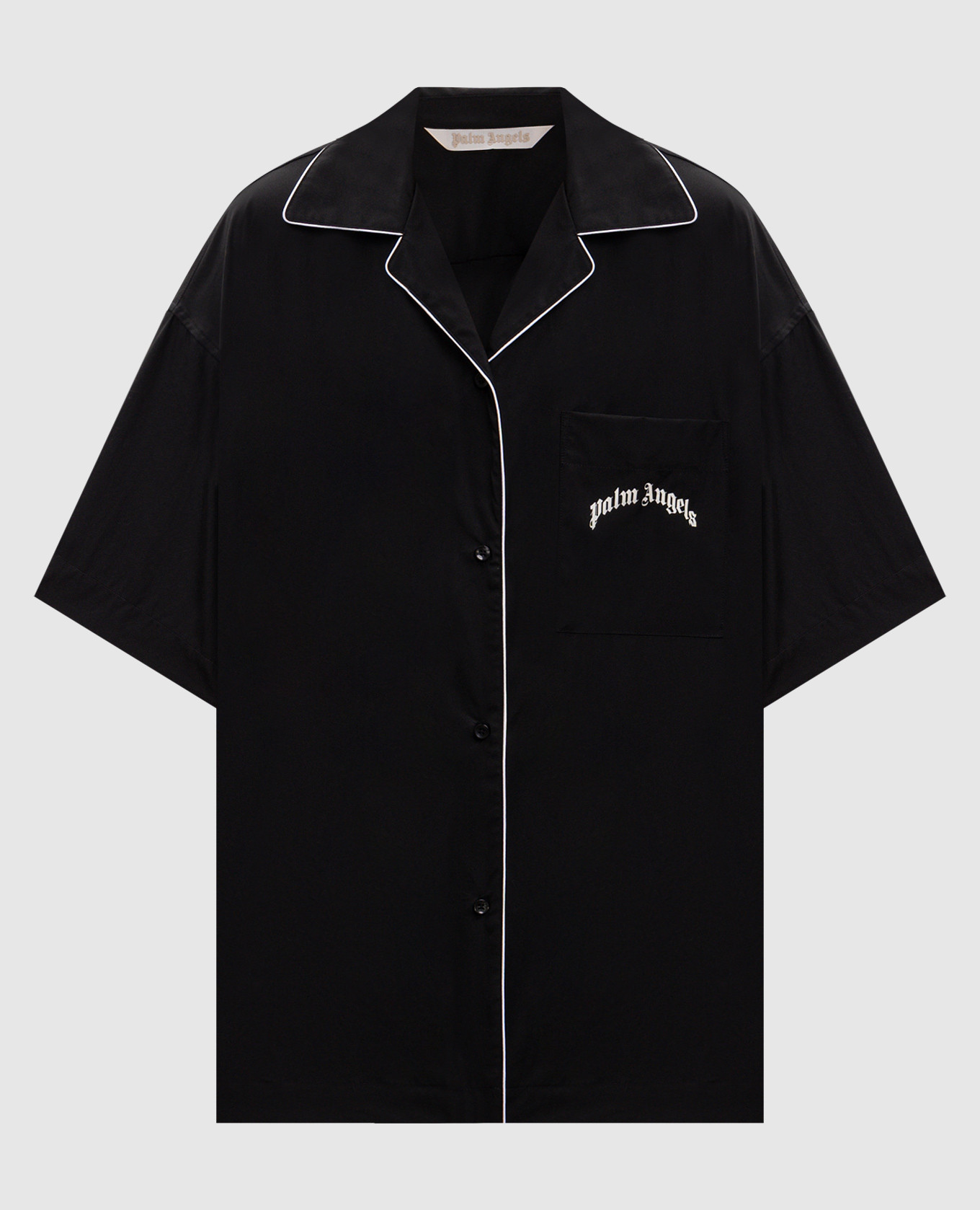 Black shirt with contrast logo Palm Angels
Black shirt with contrast logo Palm Angels