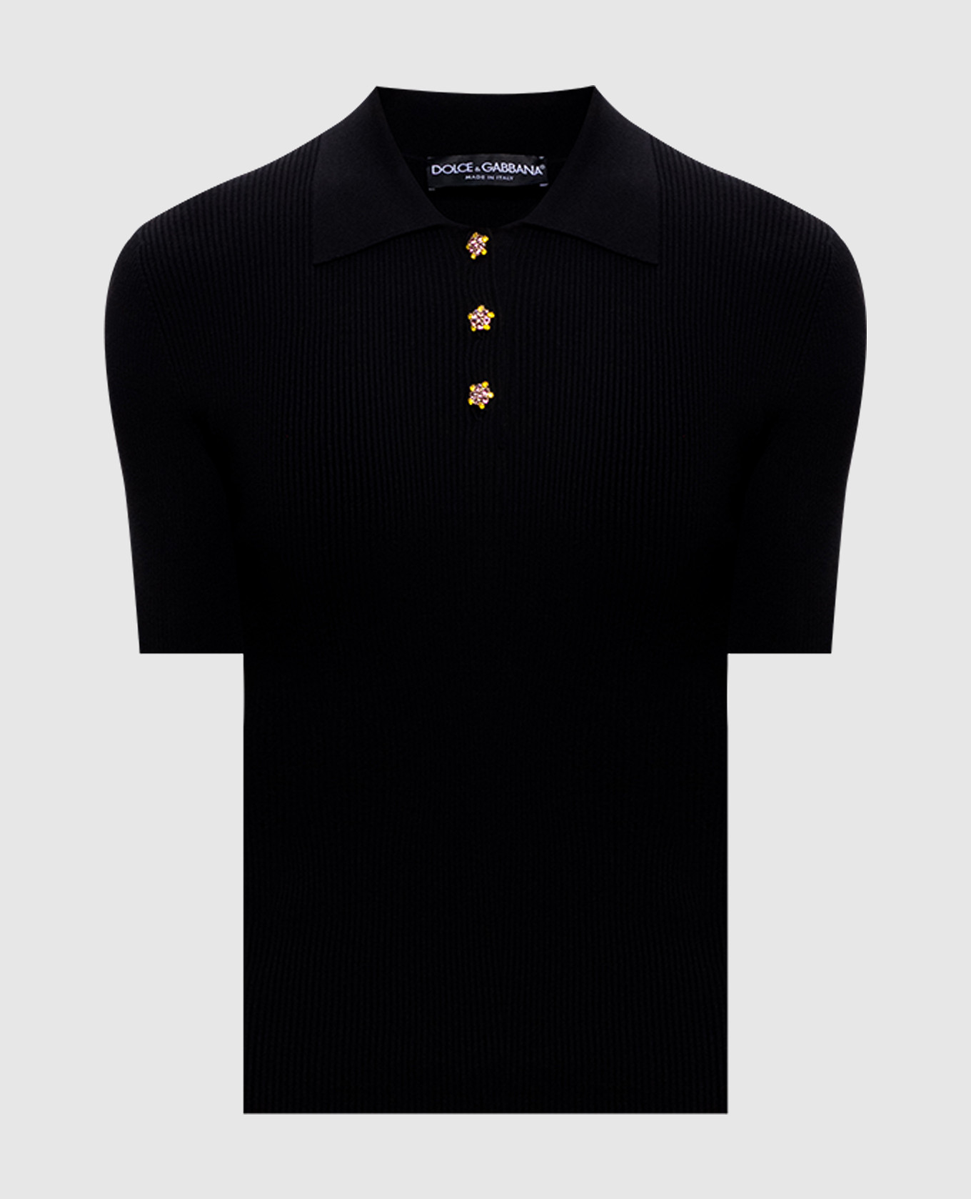 Black ribbed polo shirt Dolce&Gabbana
Black ribbed polo shirt Dolce&Gabbana
