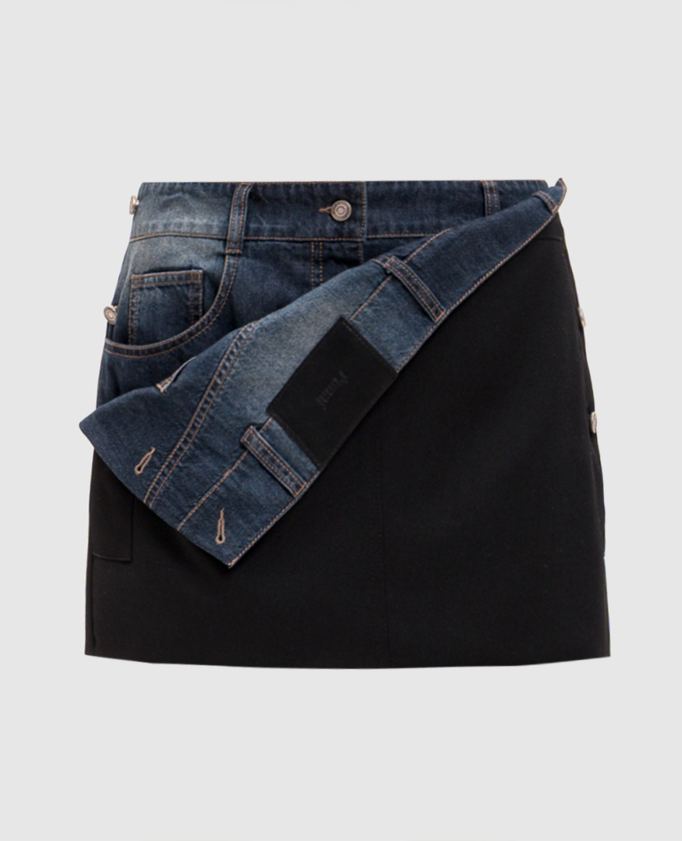 Black double-layered wool skirt shorts Juun.j
Black double-layered wool skirt shorts Juun.j