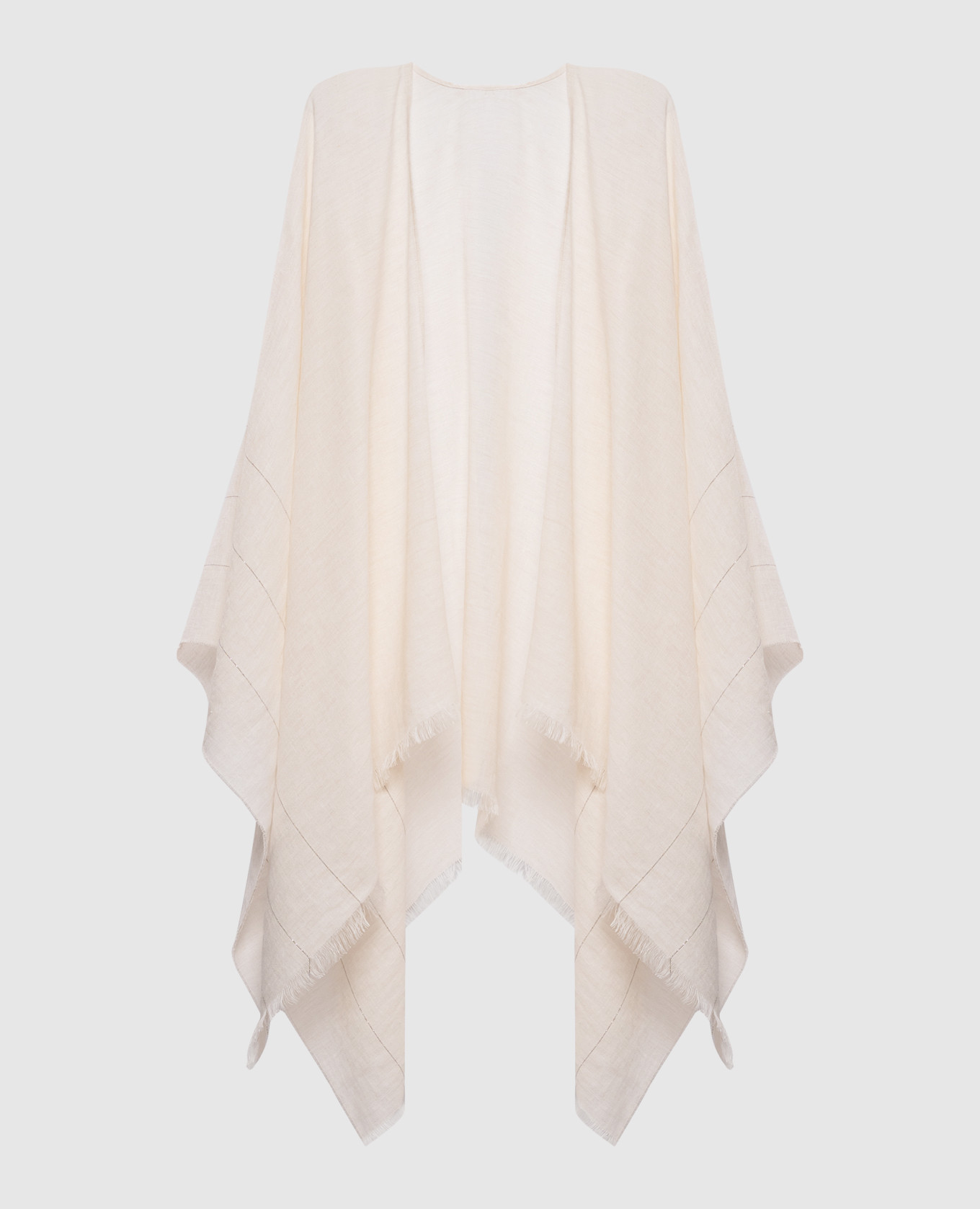 Beige poncho with monil chain Peserico
Beige poncho with monil chain Peserico