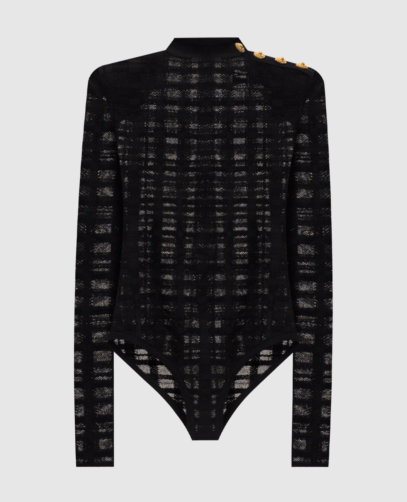 Black checked bodysuit Balmain
Black checked bodysuit Balmain