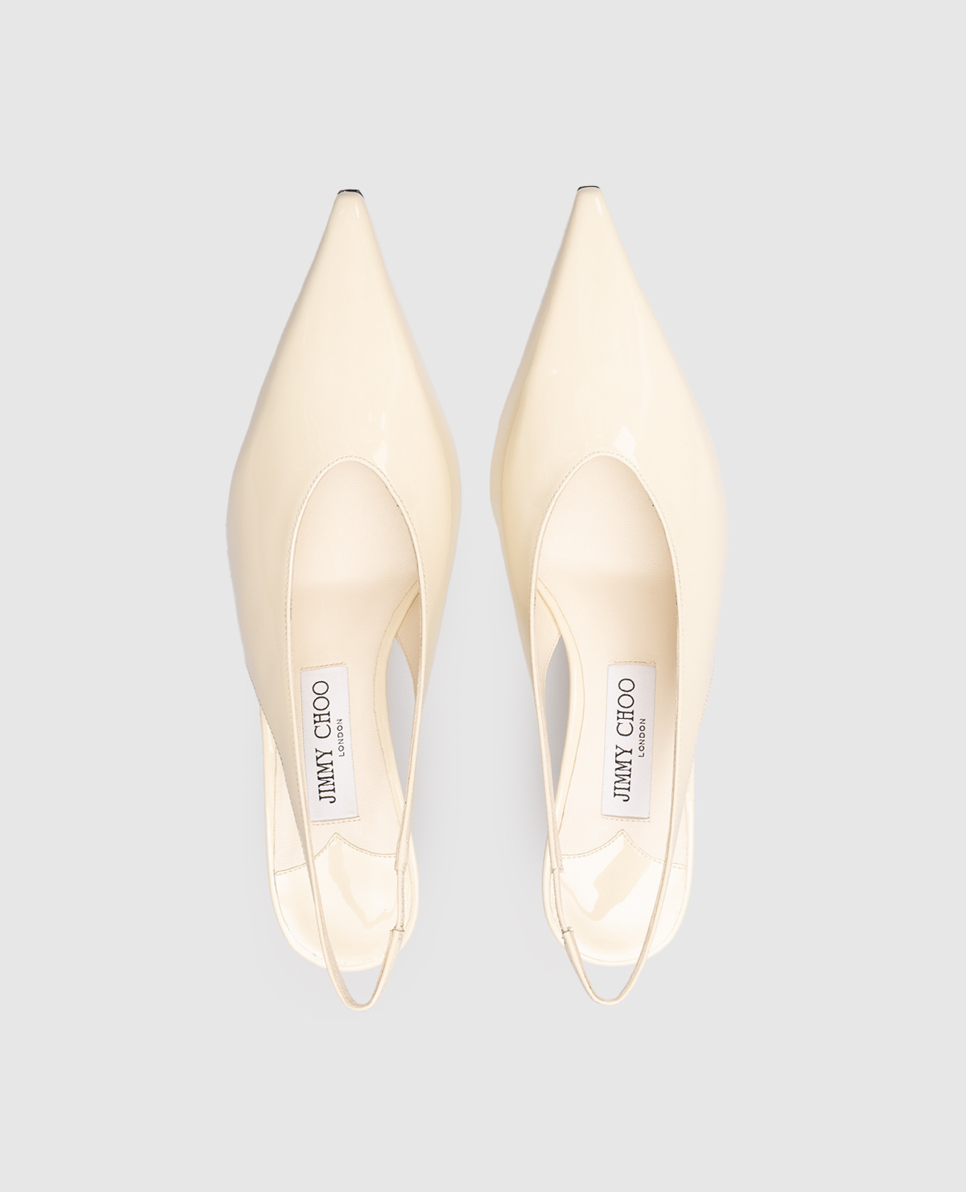 White patent leather slingbacks ISA Jimmy Choo
White patent leather slingbacks ISA Jimmy Choo