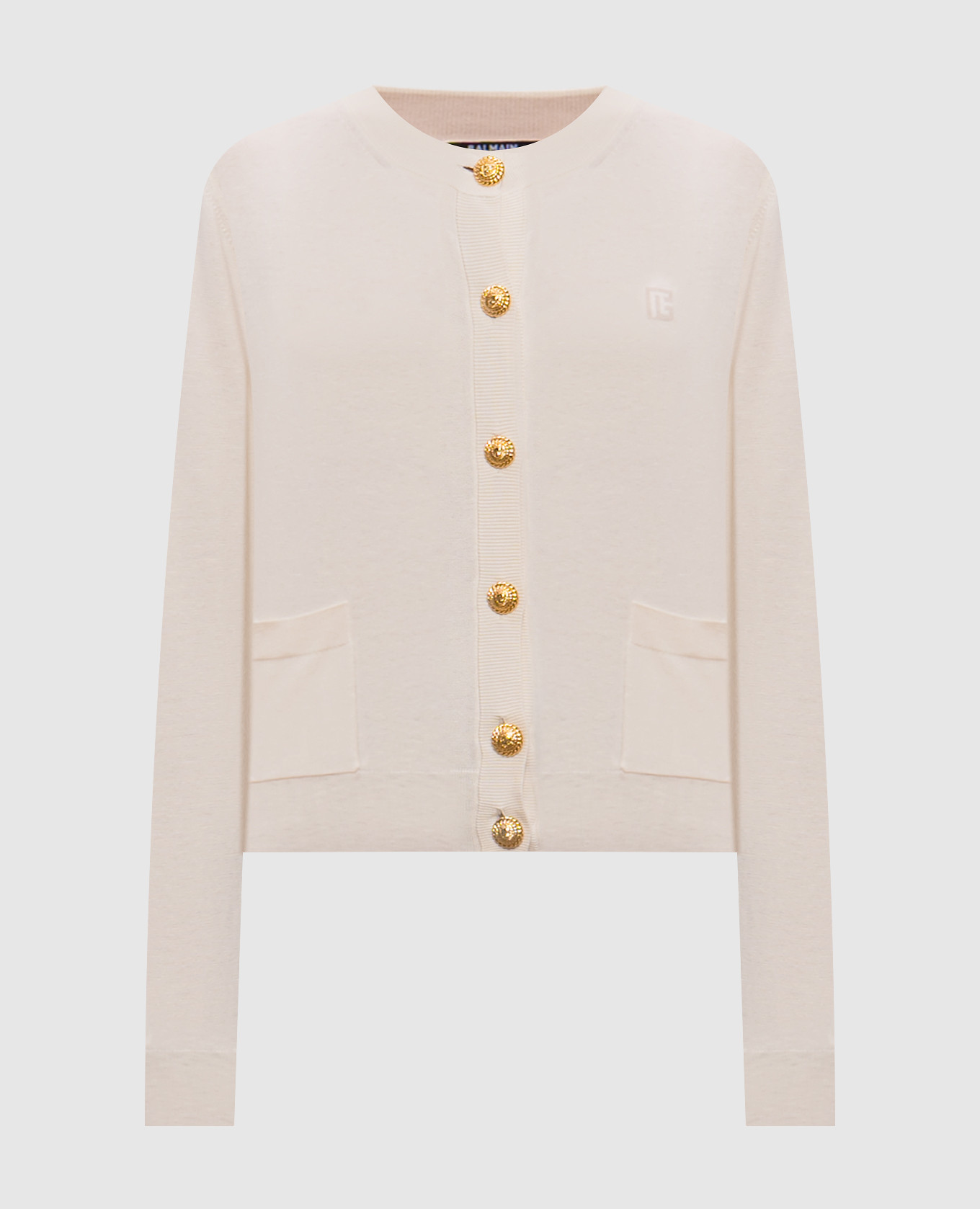 Beige cardigan with silk Balmain
Beige cardigan with silk Balmain