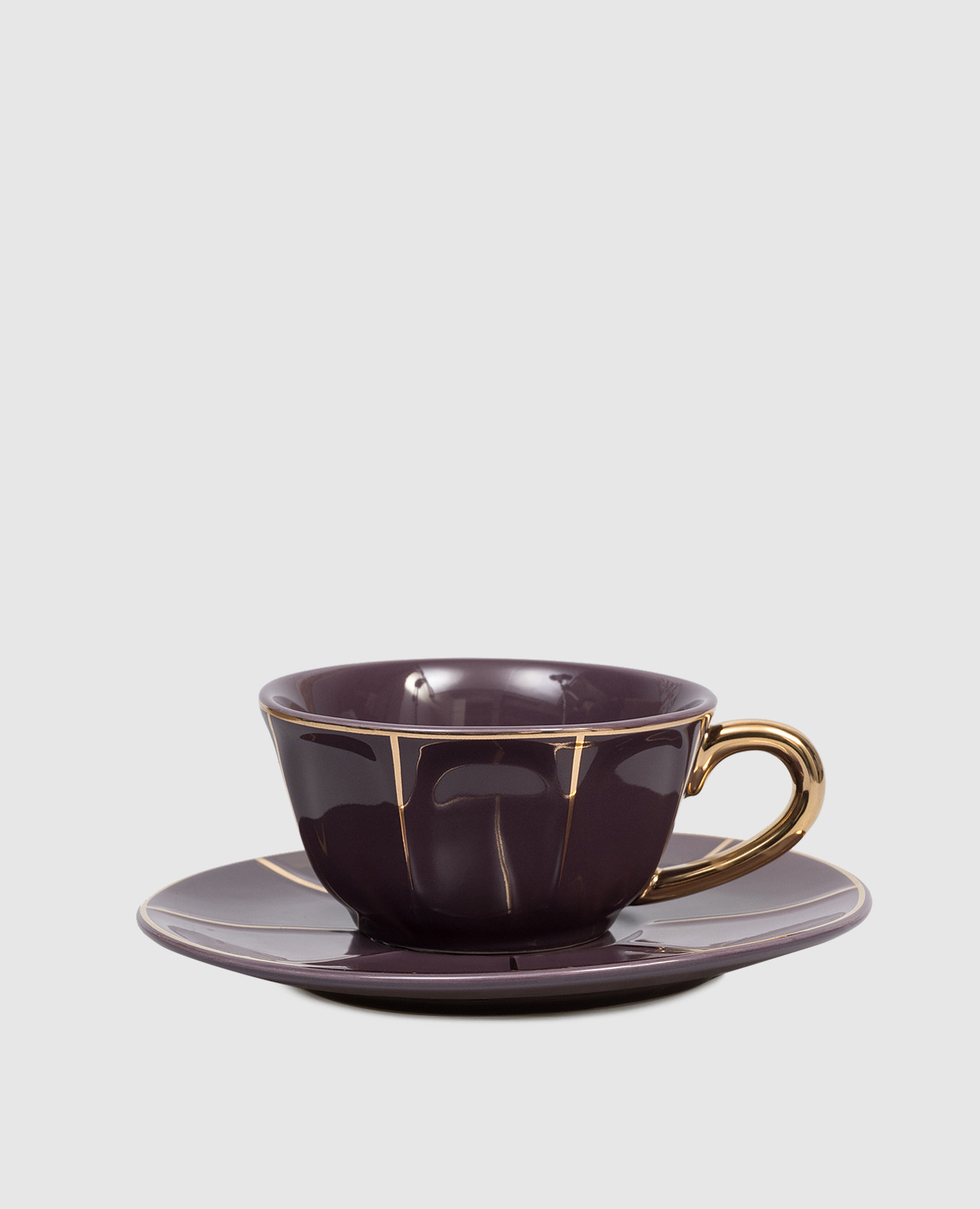 Purple porcelain tea cup with saucer Bitossi Home, Violet
Purple porcelain tea cup with saucer Bitossi Home, Violet